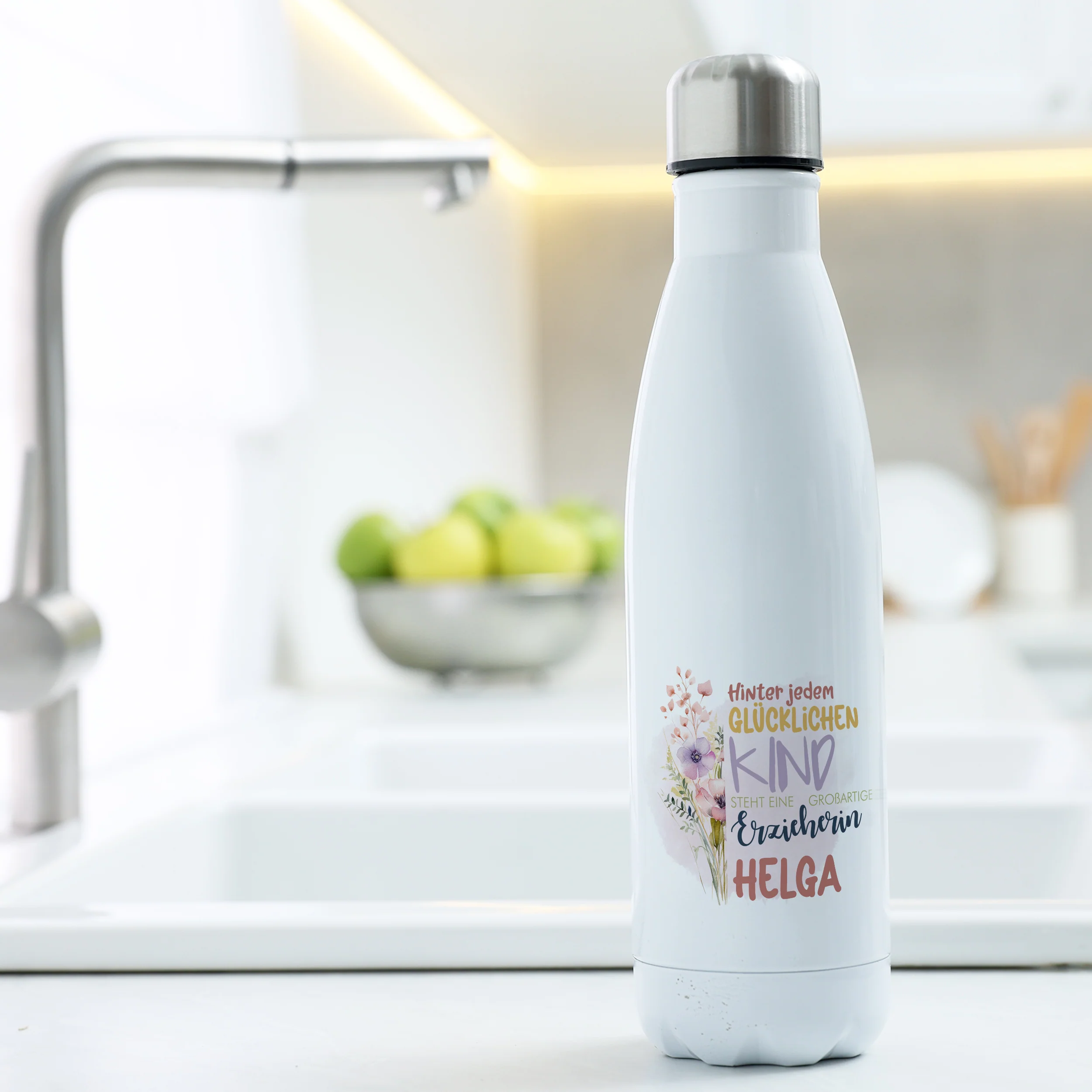 Thermosflasche Glückliches Kind - Für liebevolle Erzieherinnen - Image 4