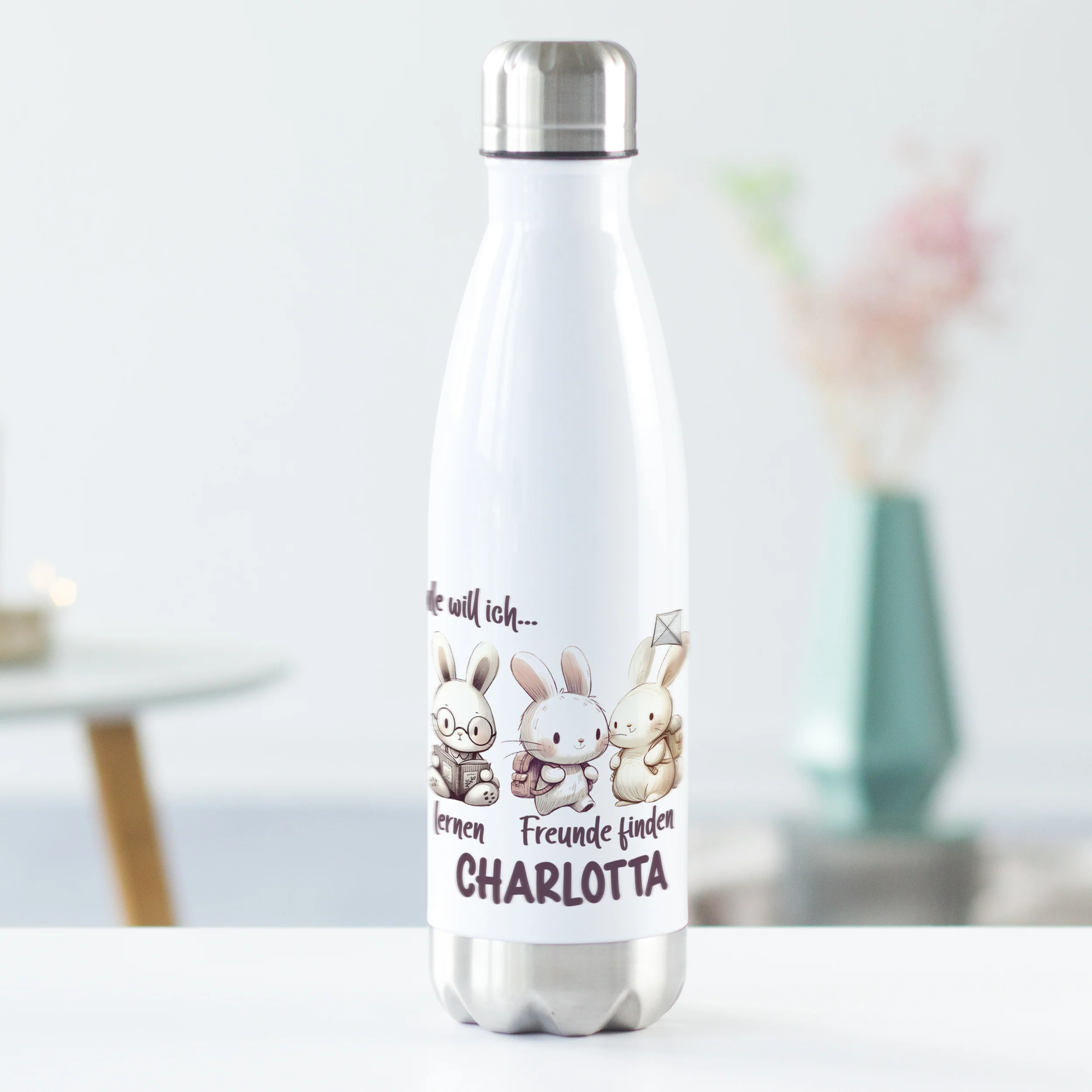 Thermosflasche mit niedlichen Hasen - Für die besten Freundschaften - Image 2