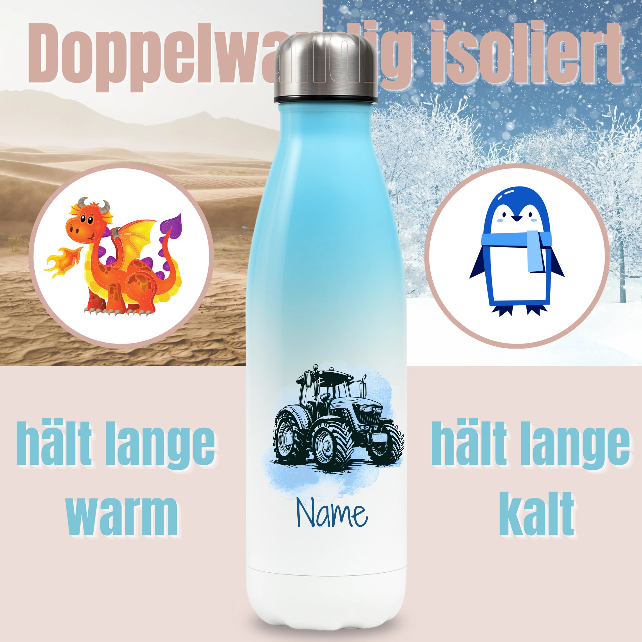 Thermosflasche Traktor - Image 3