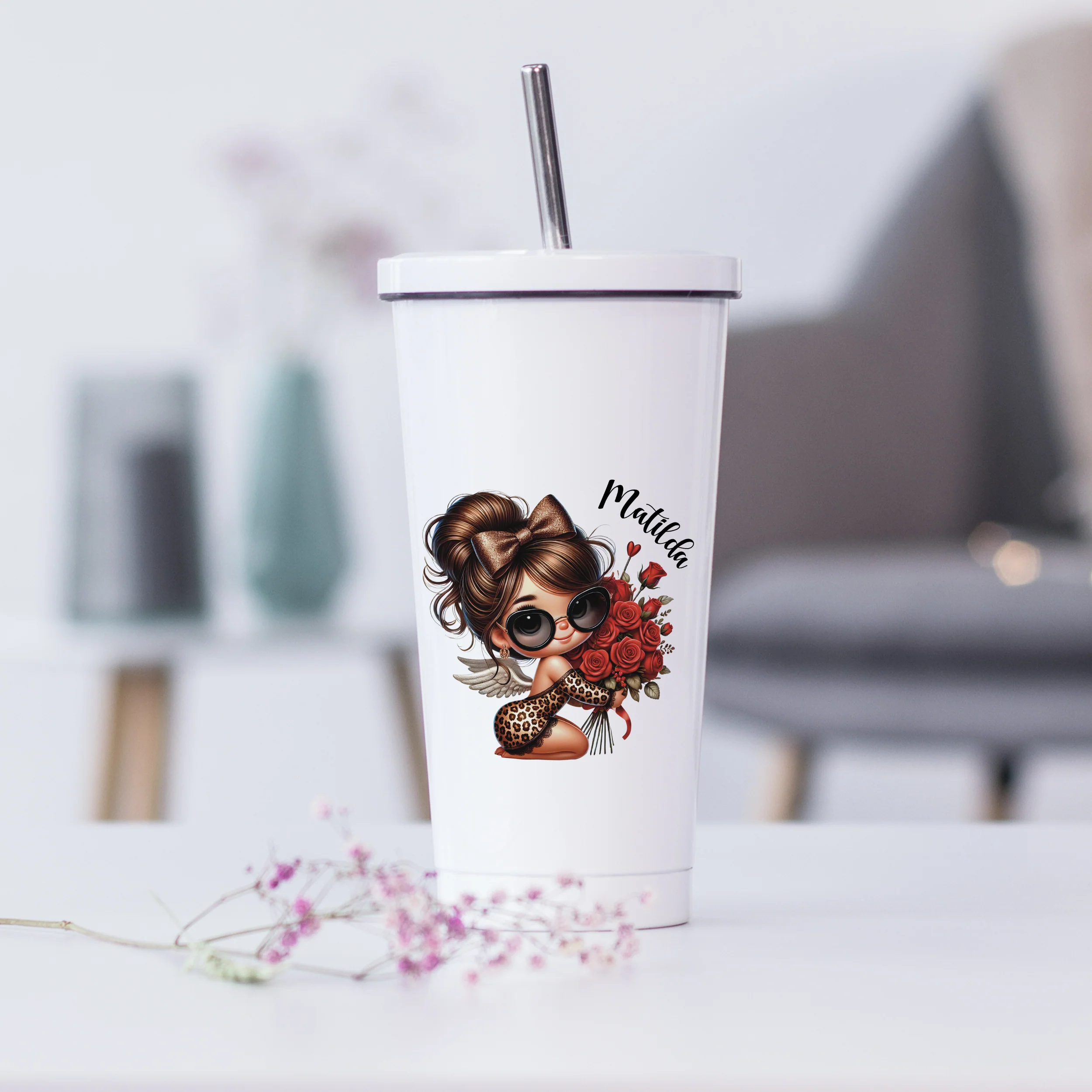 Trinkbecher mit Mädchen - Versüße deinen Tag - Image 2