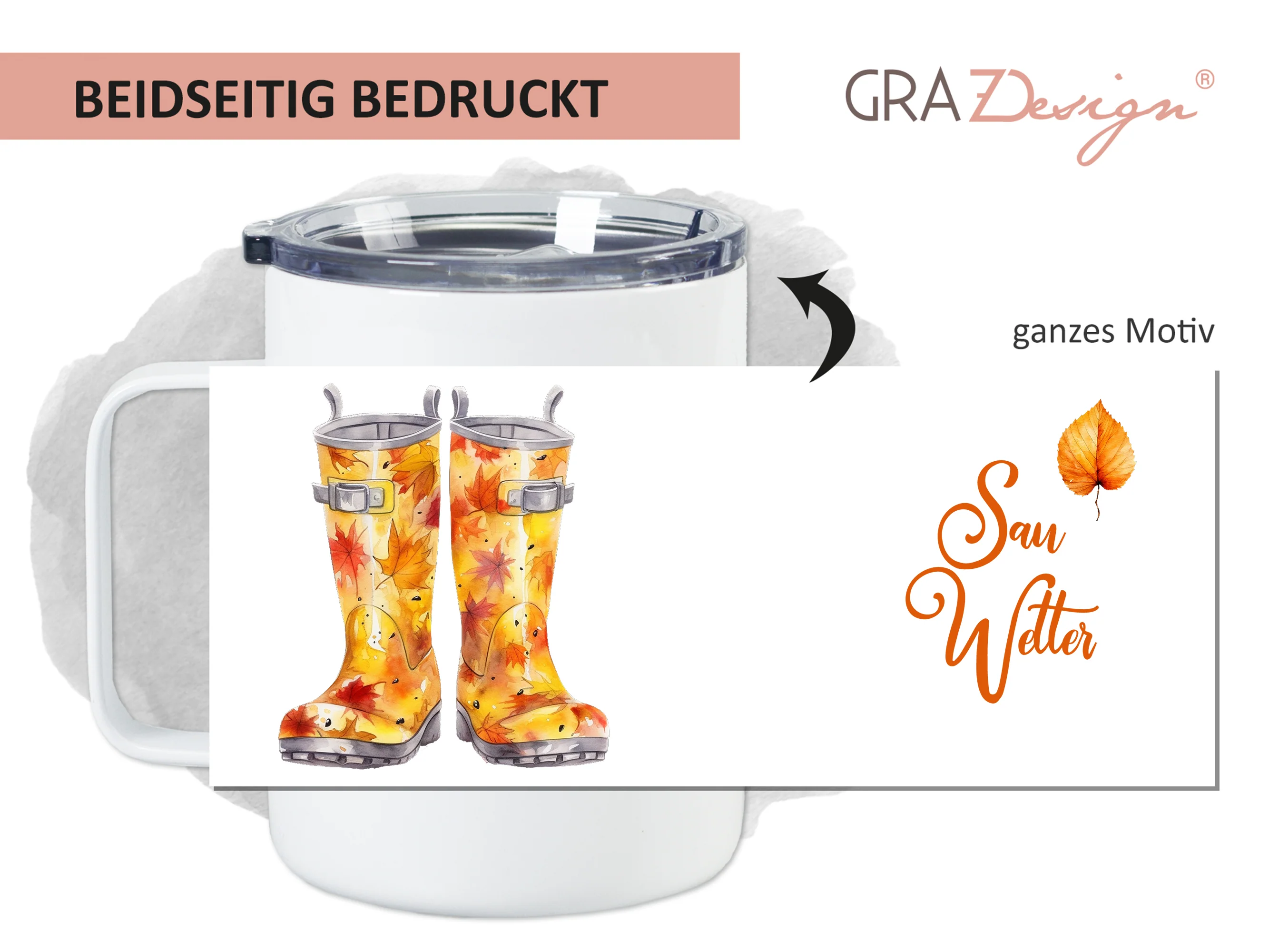 Wanderbecher Gummistiefel - Farbenspiel für Naturliebhaber - Image 2