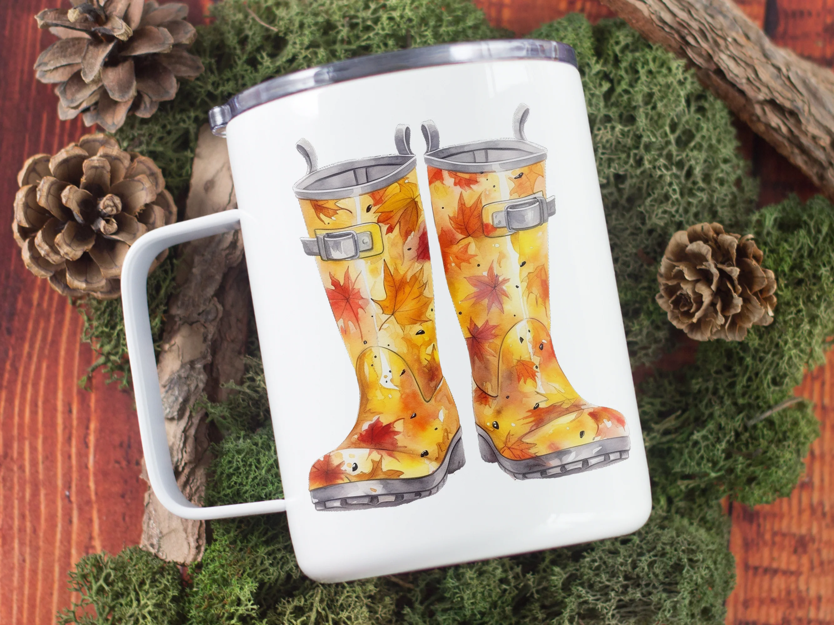 Wanderbecher Gummistiefel - Farbenspiel für Naturliebhaber - Image 6
