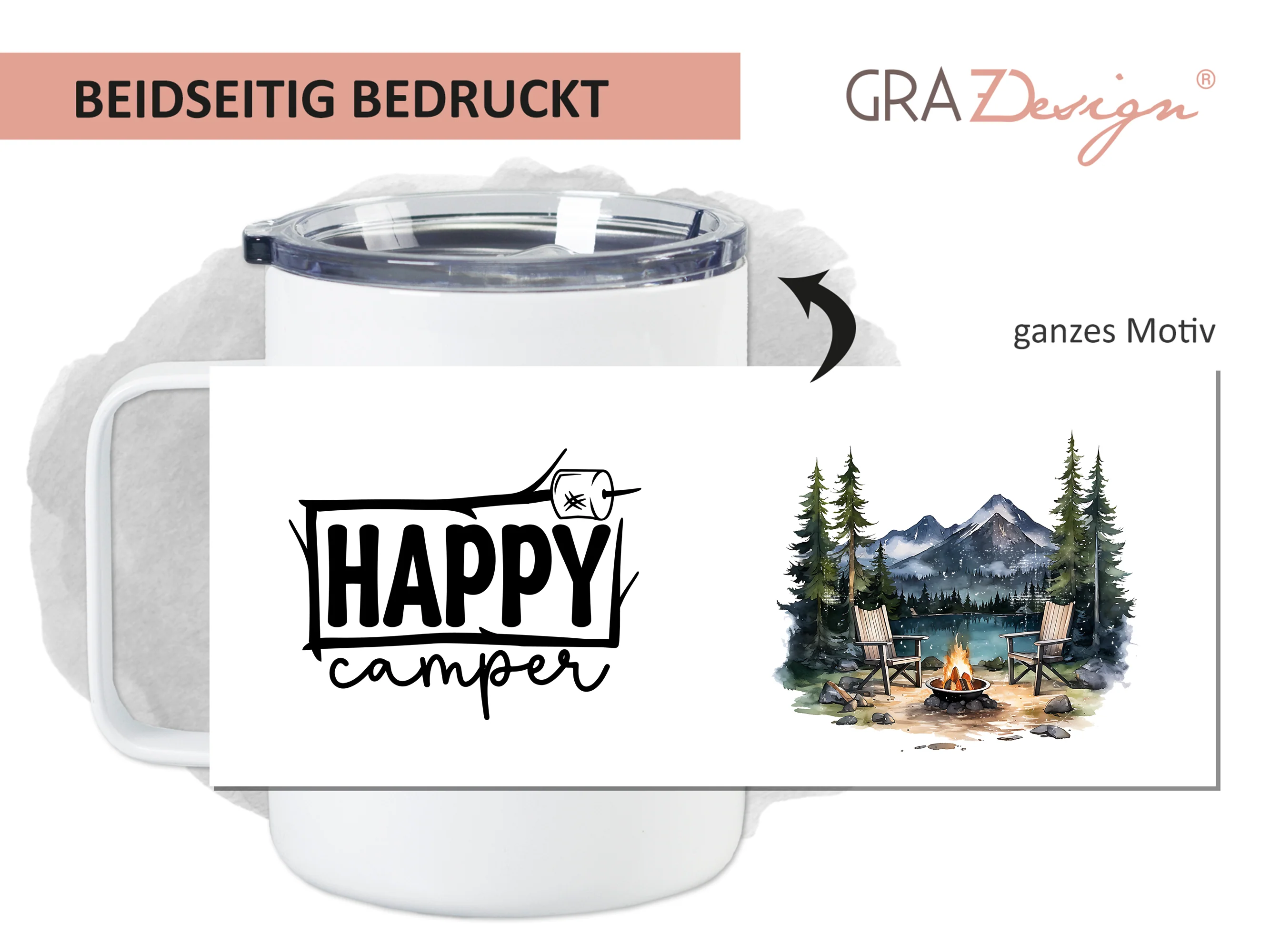 Wanderbecher Happy Camper - Für unvergessliche Abenteuer - Image 2