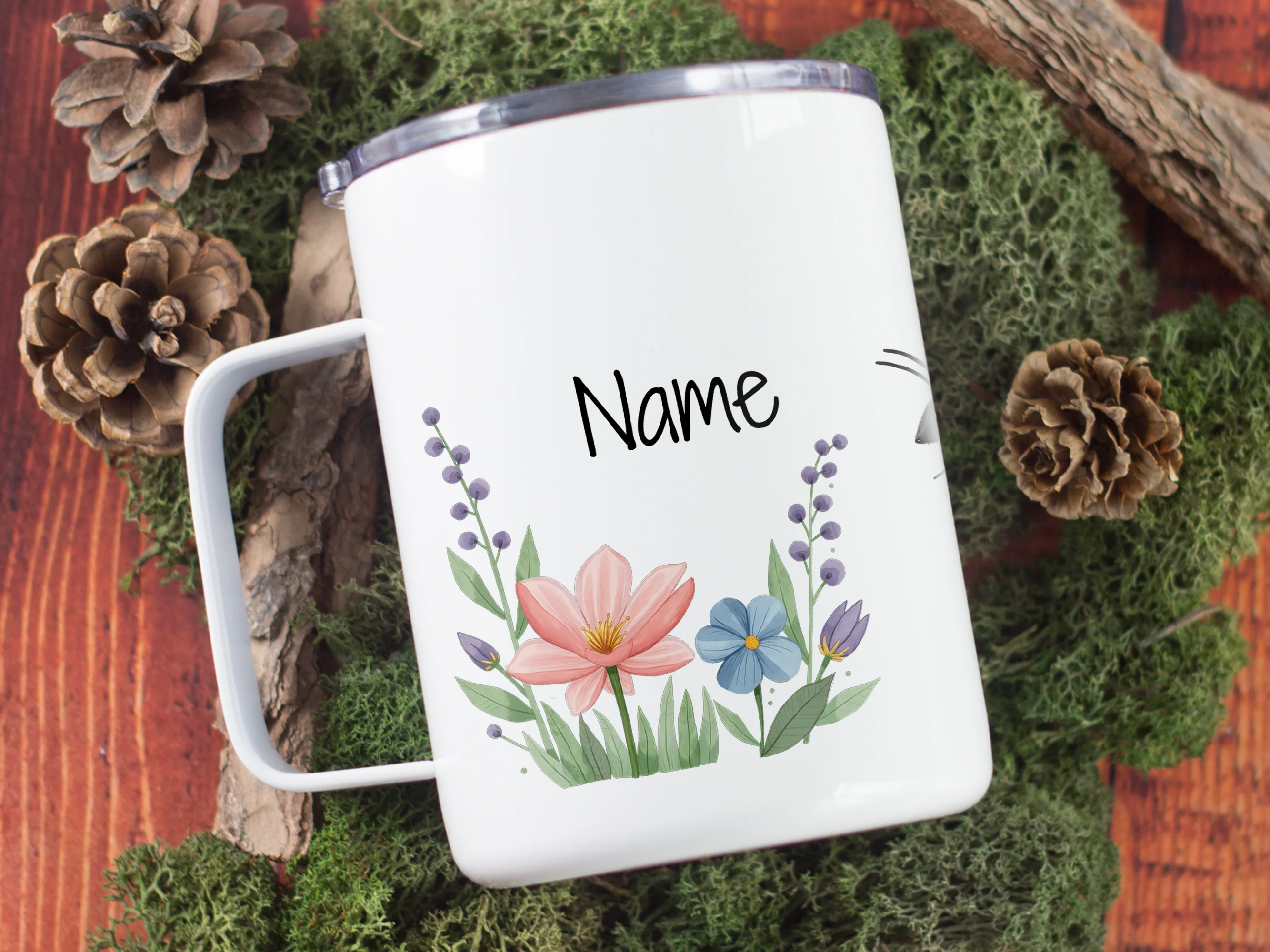 Wanderbecher mit Blumen - Für fröhliche Ausflüge - Image 5