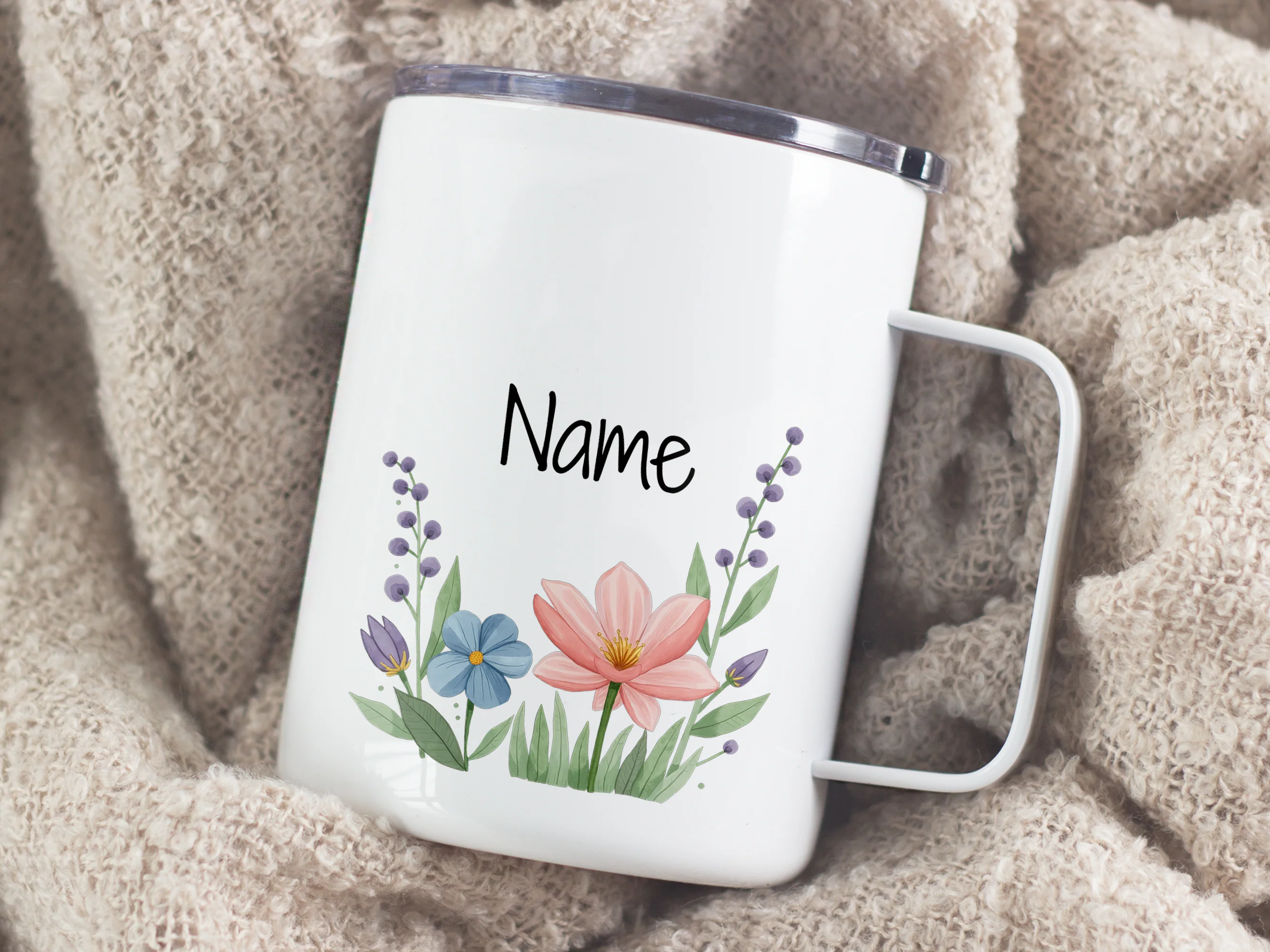 Wanderbecher mit Blumen - Für fröhliche Ausflüge - Image 6