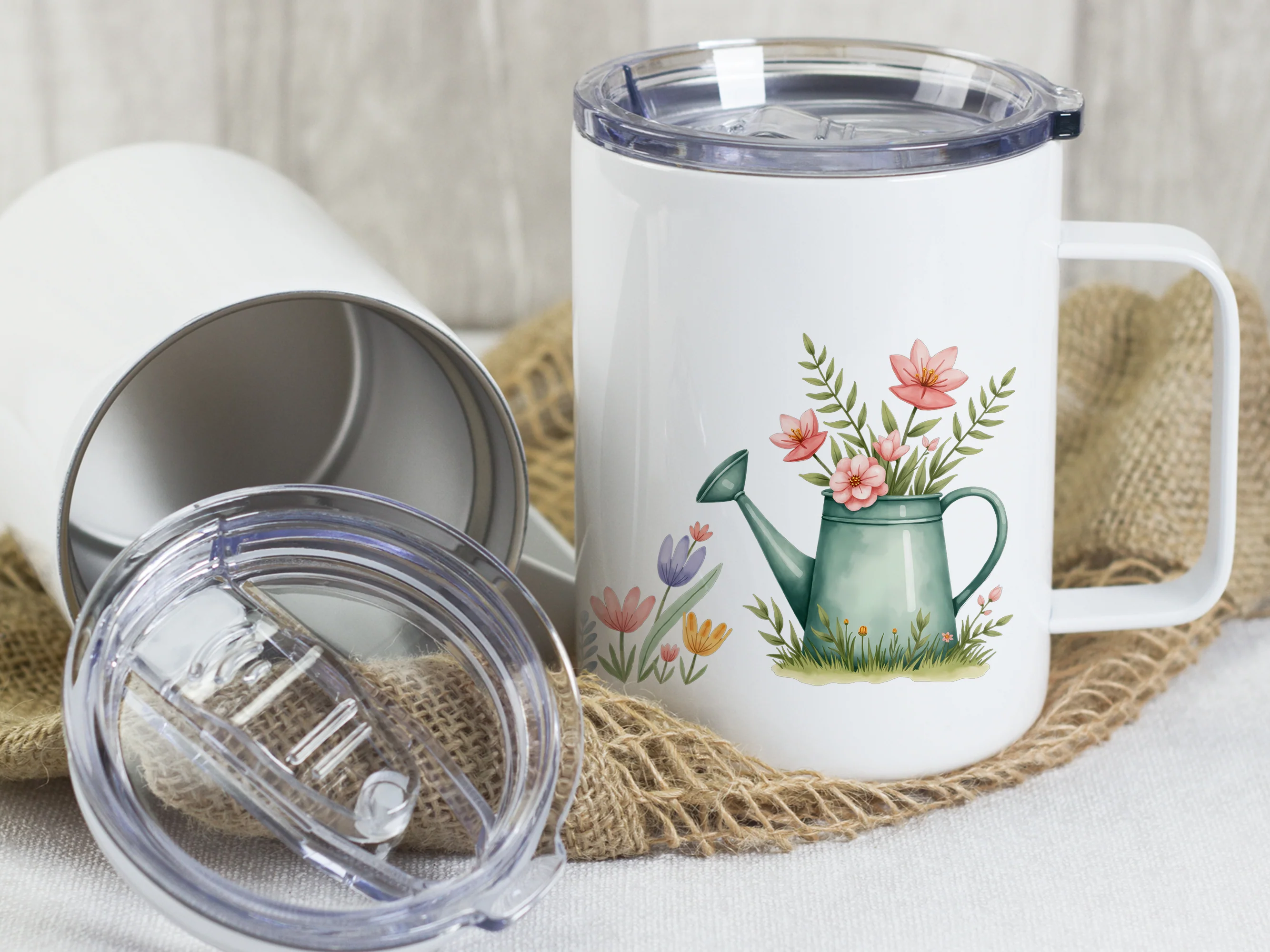 Wanderbecher mit Blumenmotiv - Deine persönliche Auszeit - Image 3