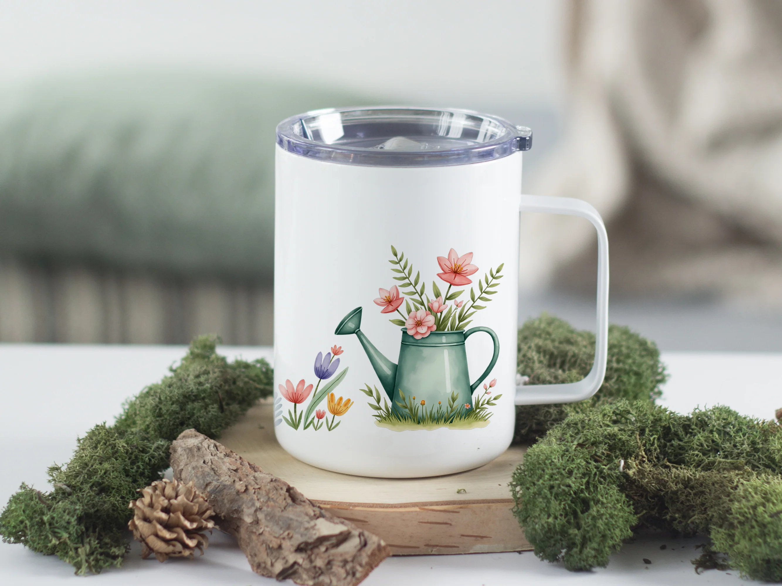 Wanderbecher mit Blumenmotiv - Deine persönliche Auszeit - Image 4