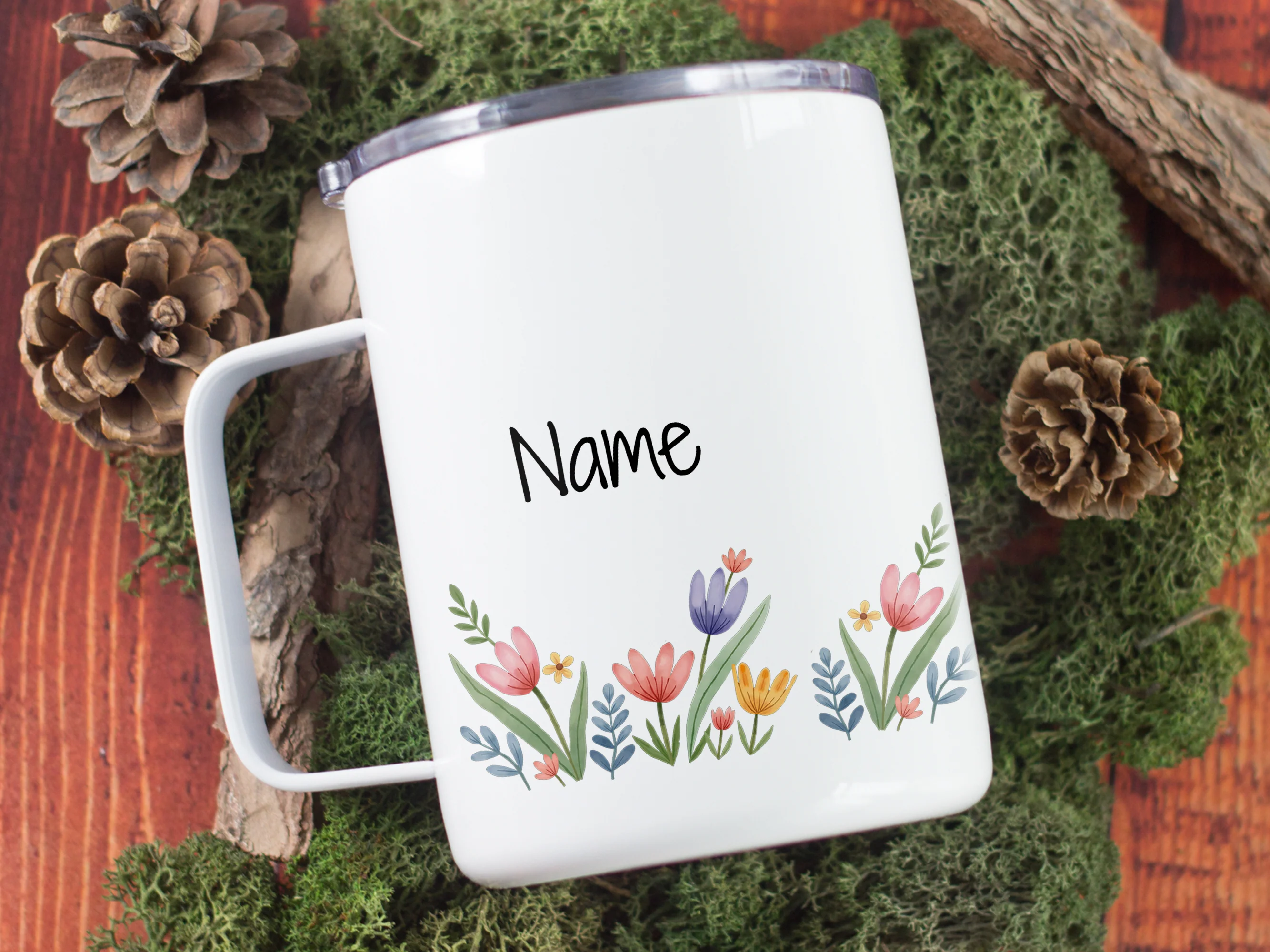Wanderbecher mit Blumenmotiv - Deine persönliche Auszeit - Image 5