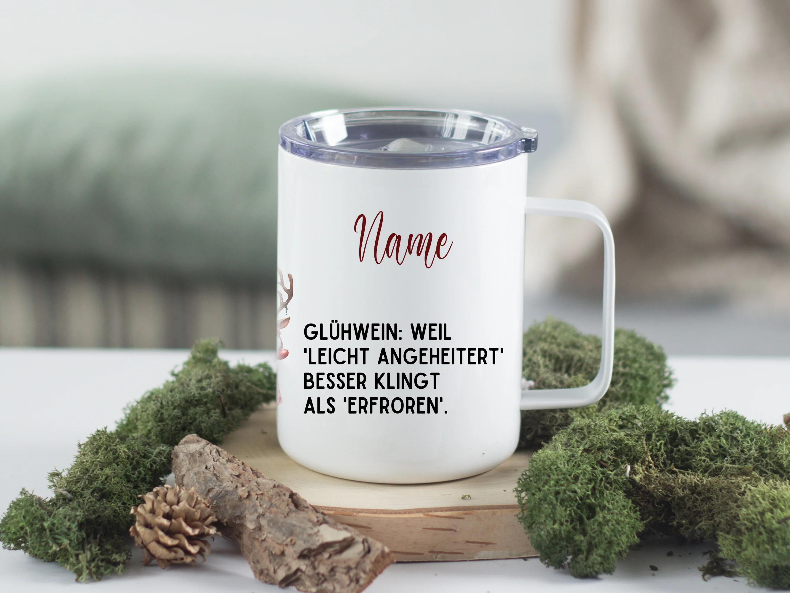 Wanderbecher mit Glühwein-Spruch - Für frohe Winterabende - Image 4