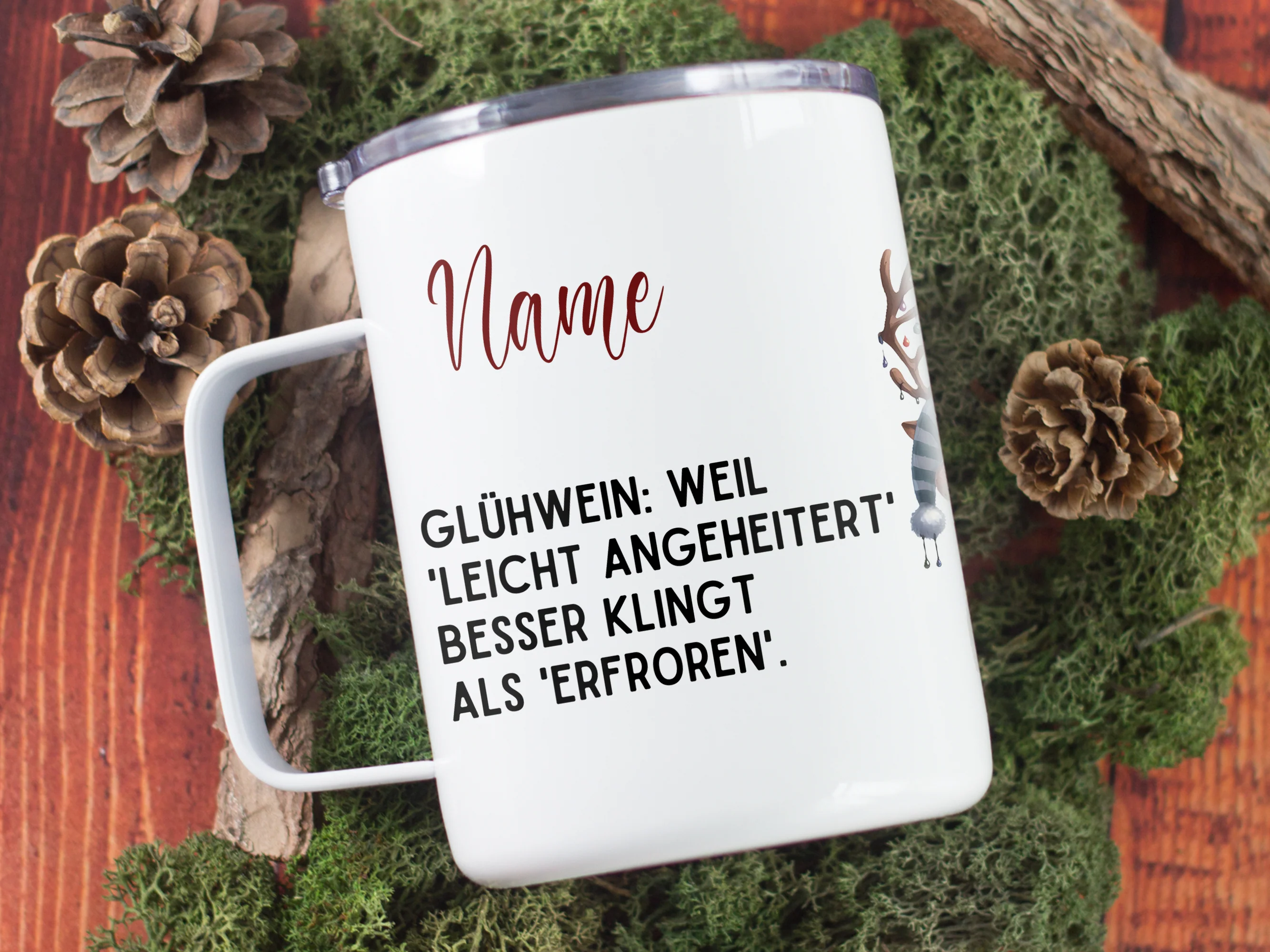 Wanderbecher mit Glühwein-Spruch - Für frohe Winterabende - Image 5