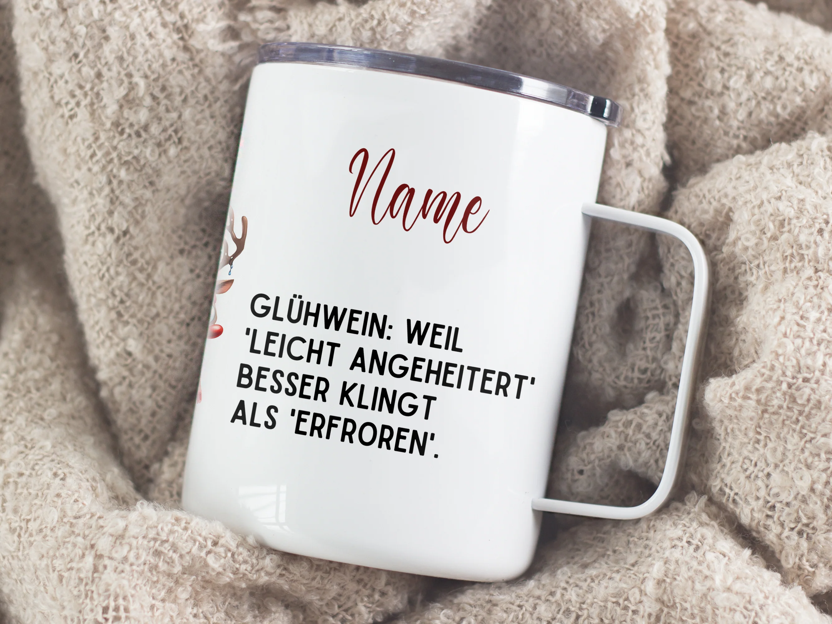 Wanderbecher mit Glühwein-Spruch - Für frohe Winterabende - Image 6