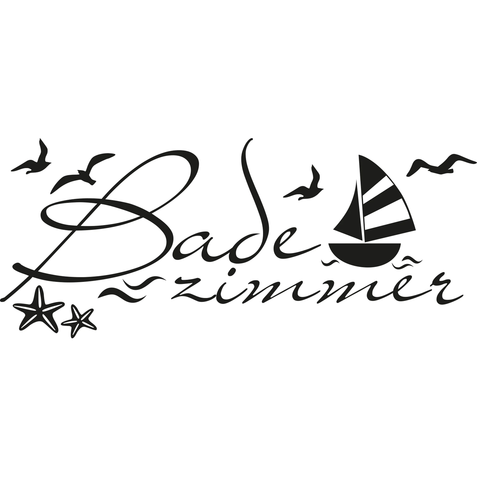 Wandtattoo „Badezimmer“ - Image 2