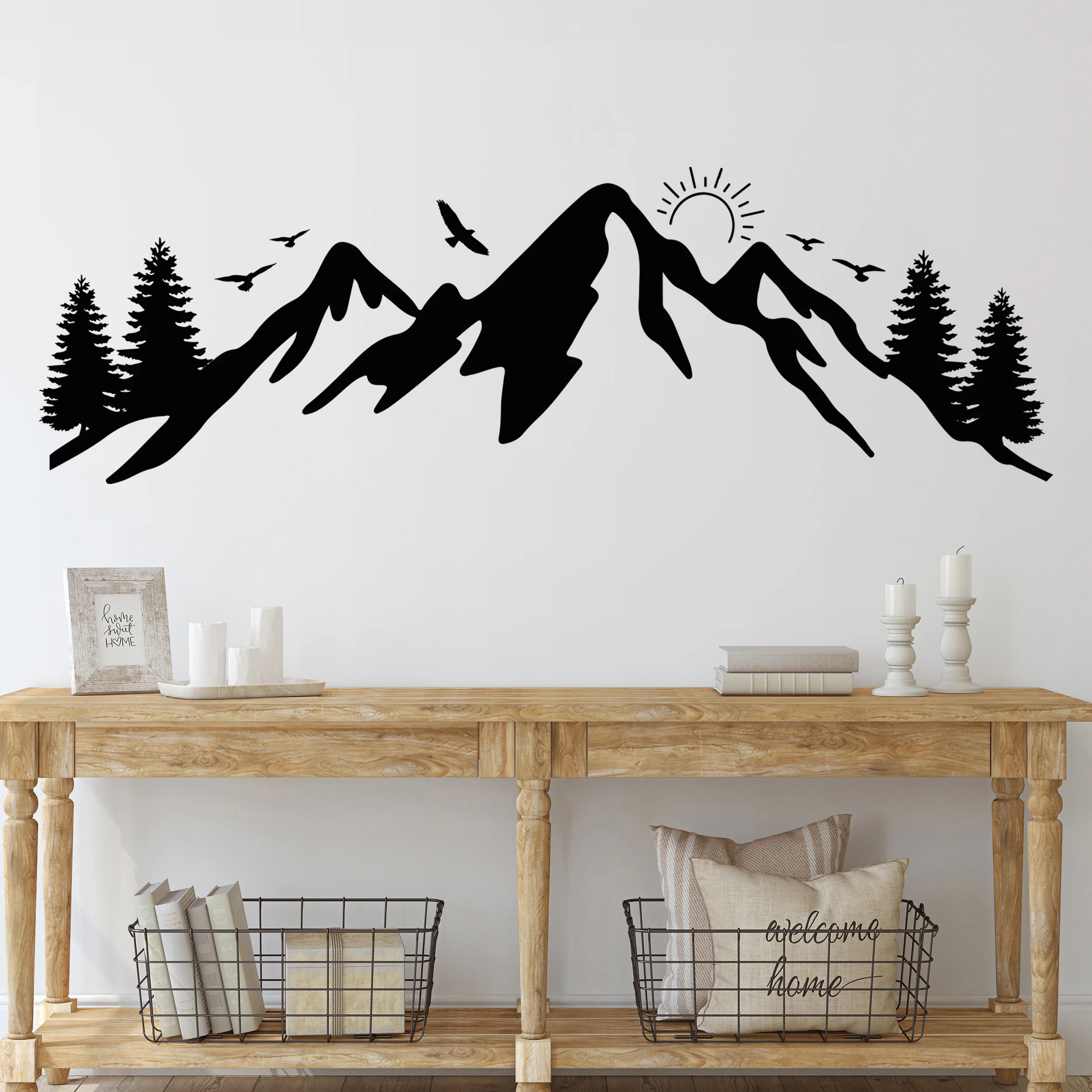 Wandtattoo Berge und Wälder
