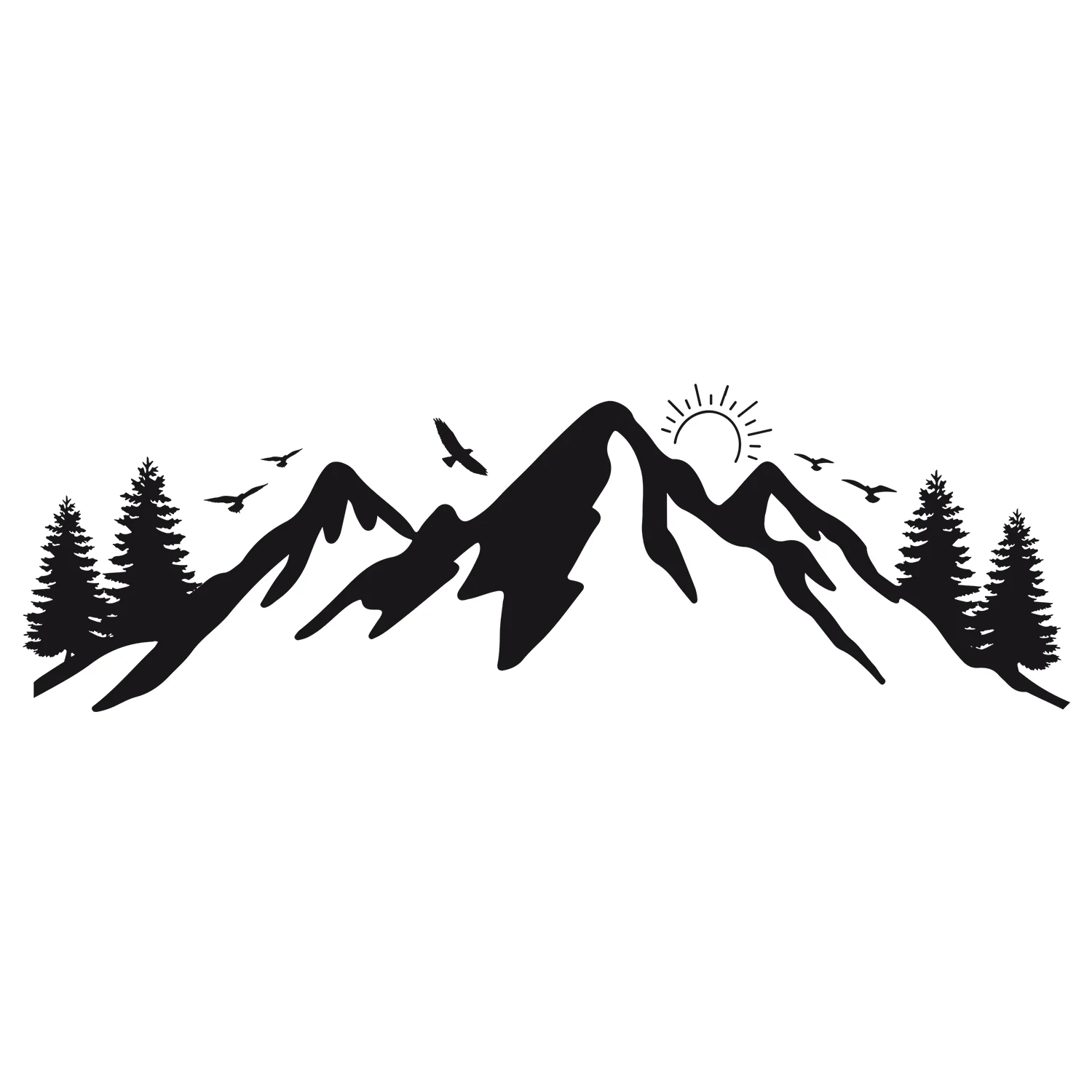 Wandtattoo Berge und Wälder - Image 2