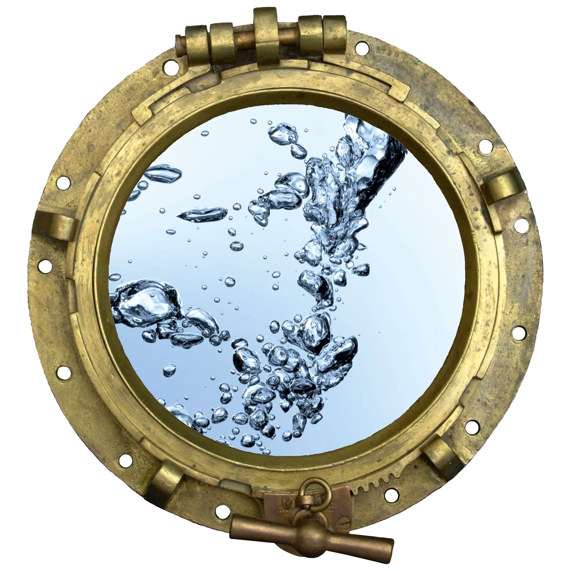 Wandtattoo Bullauge mit Wasserblasen - Image 2