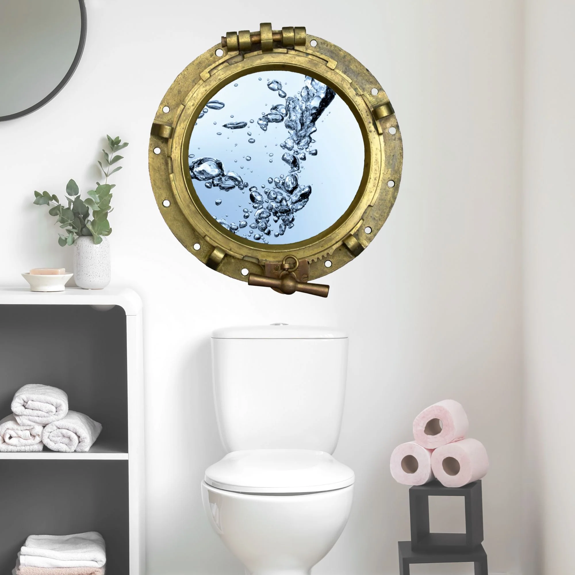 Wandtattoo Bullauge mit Wasserblasen - Image 3