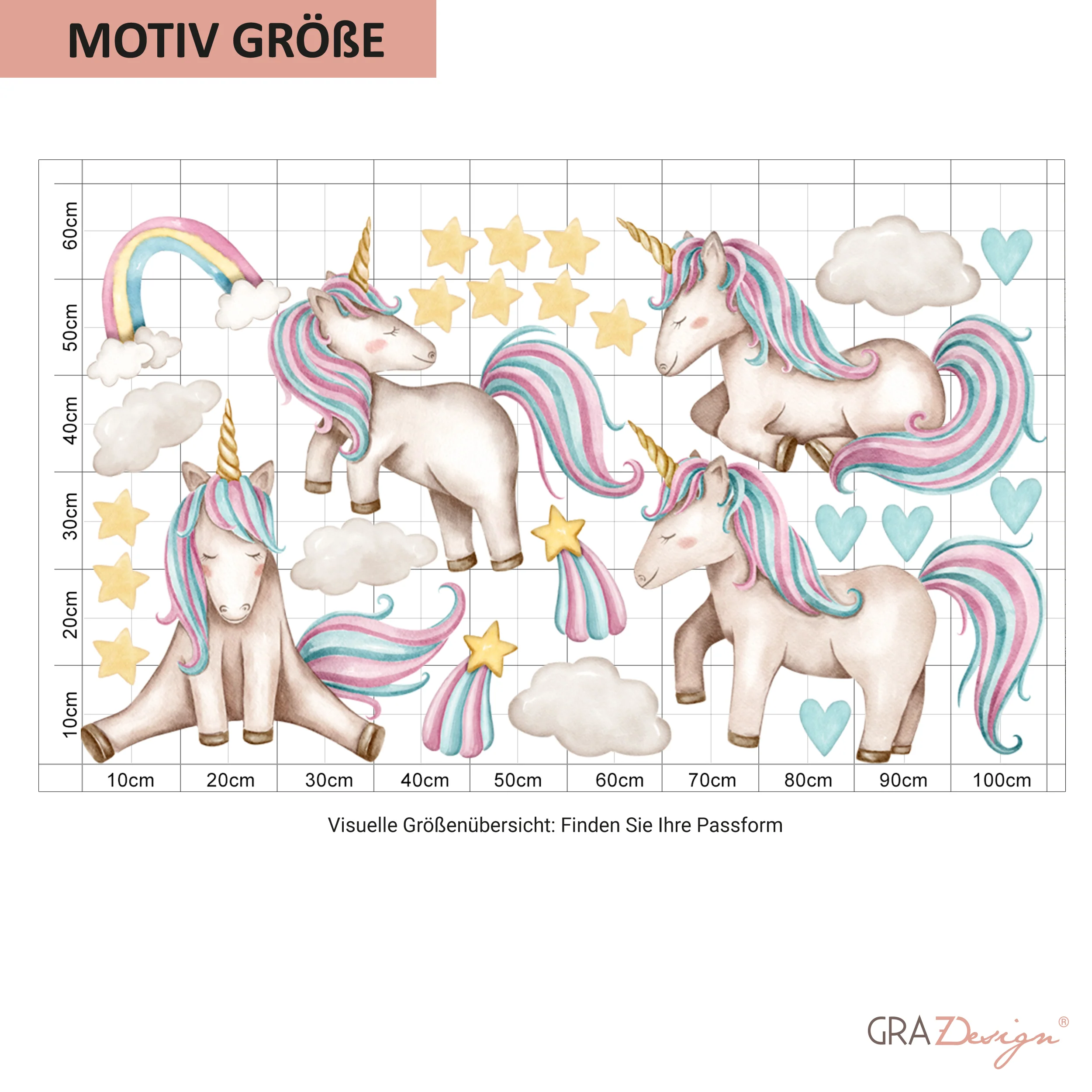 Wandtattoo Einhorn-Motiv - Image 3