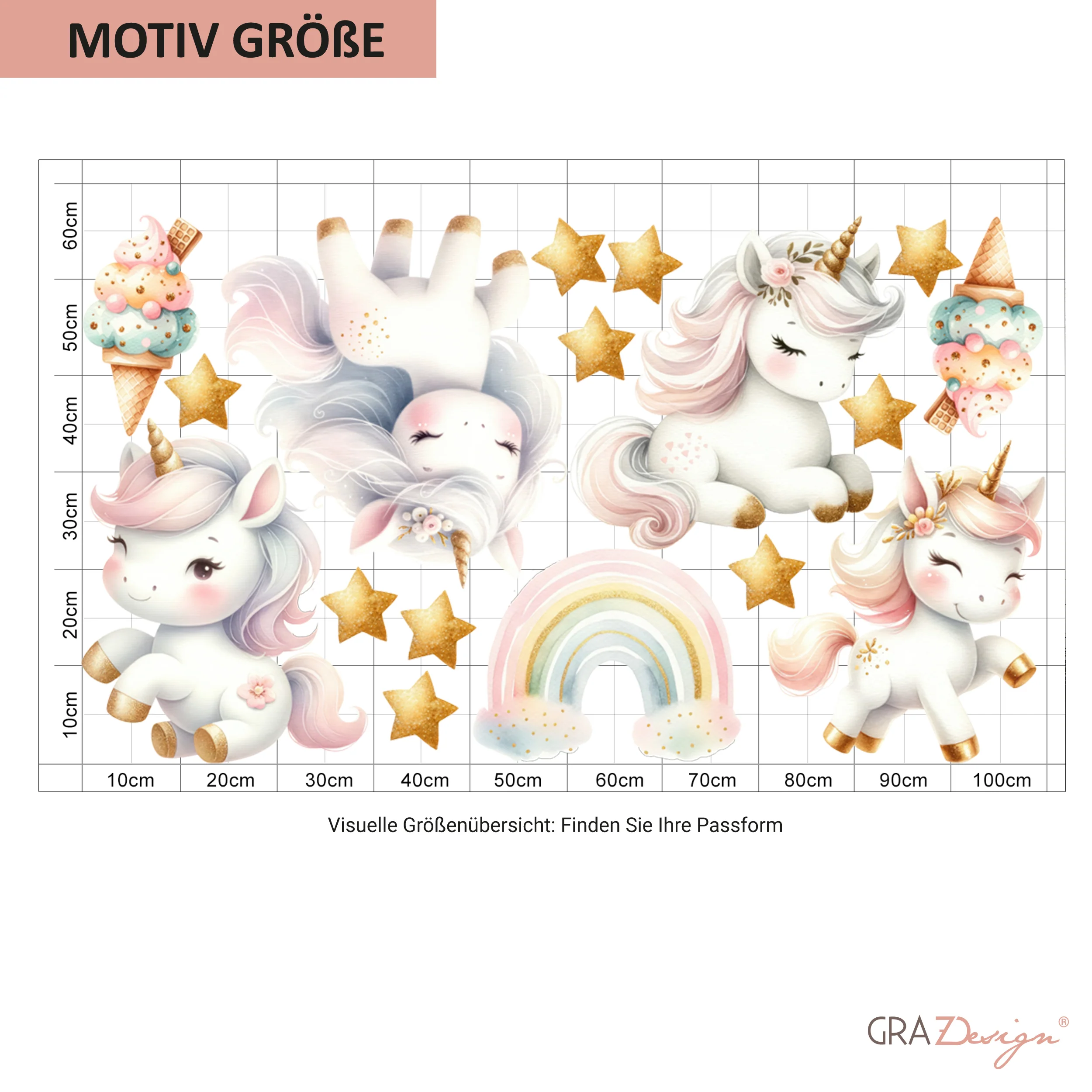 Wandtattoo Einhorn-Motiv - Image 3