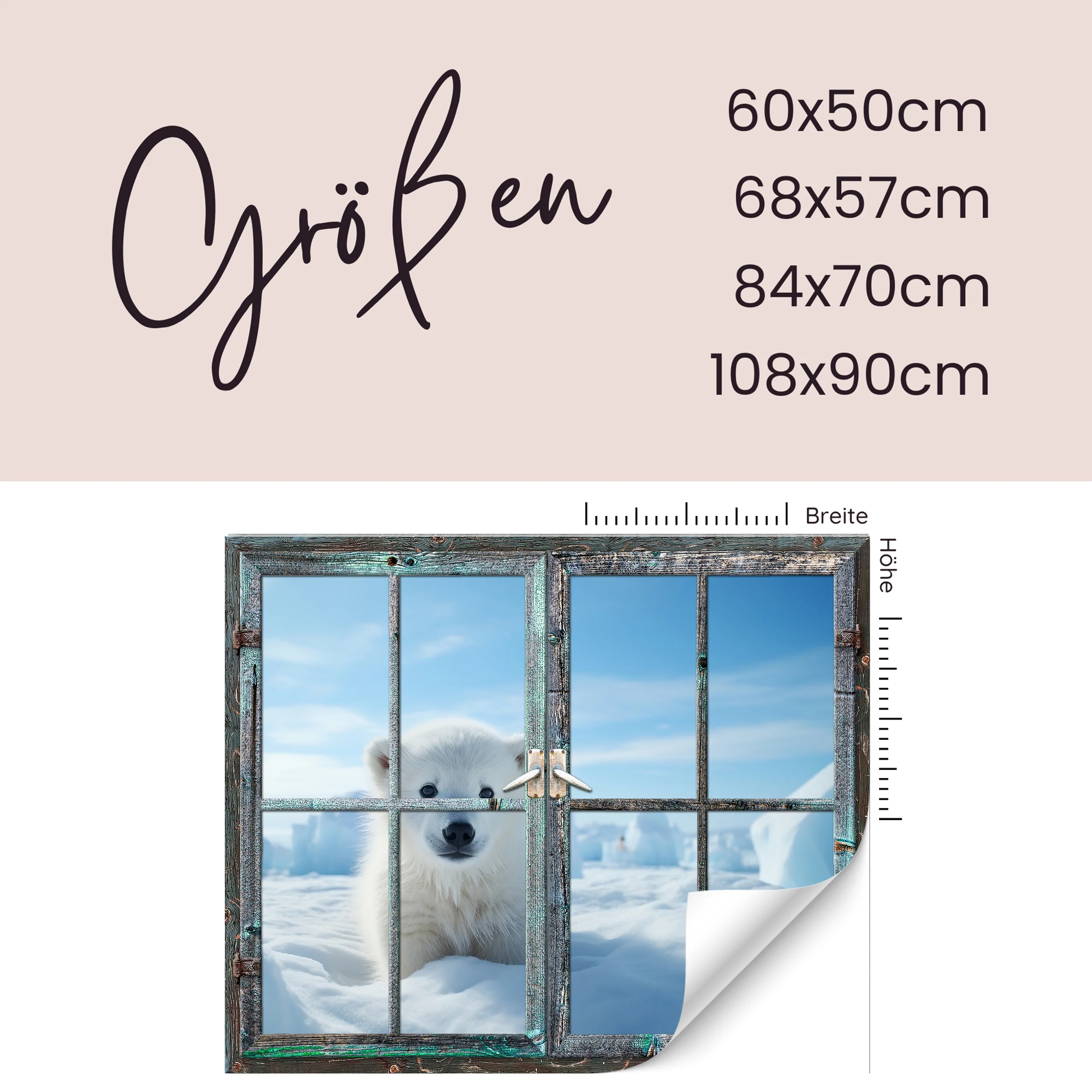 Wandtattoo Eisbär - Ein Blick in die Arktis - Image 3