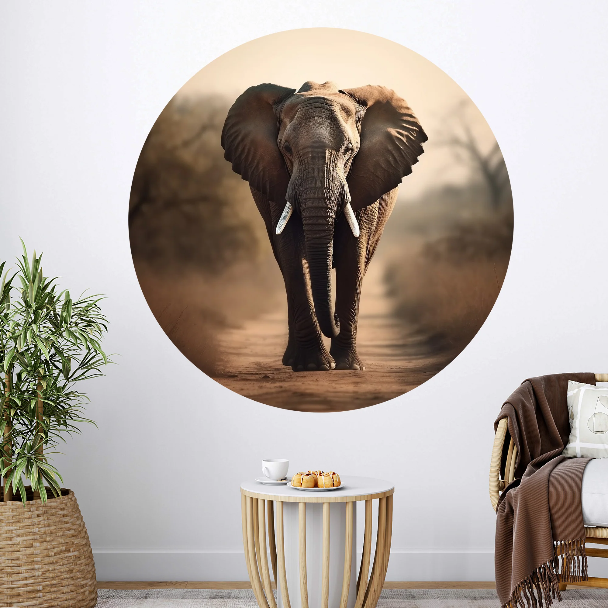 Wandtattoo Elefant - Stärke und Anmut für dein Zuhause