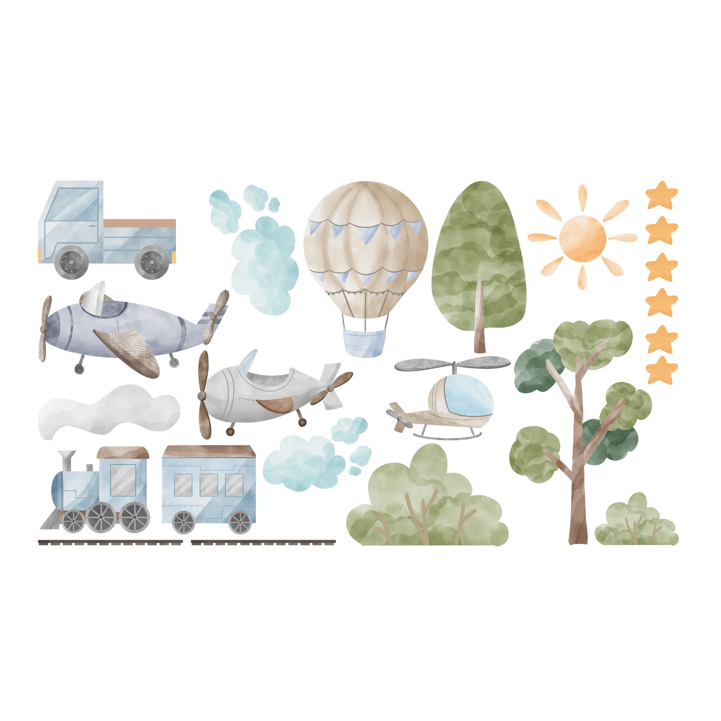 Wandtattoo Fahrzeuge und Natur - Image 2