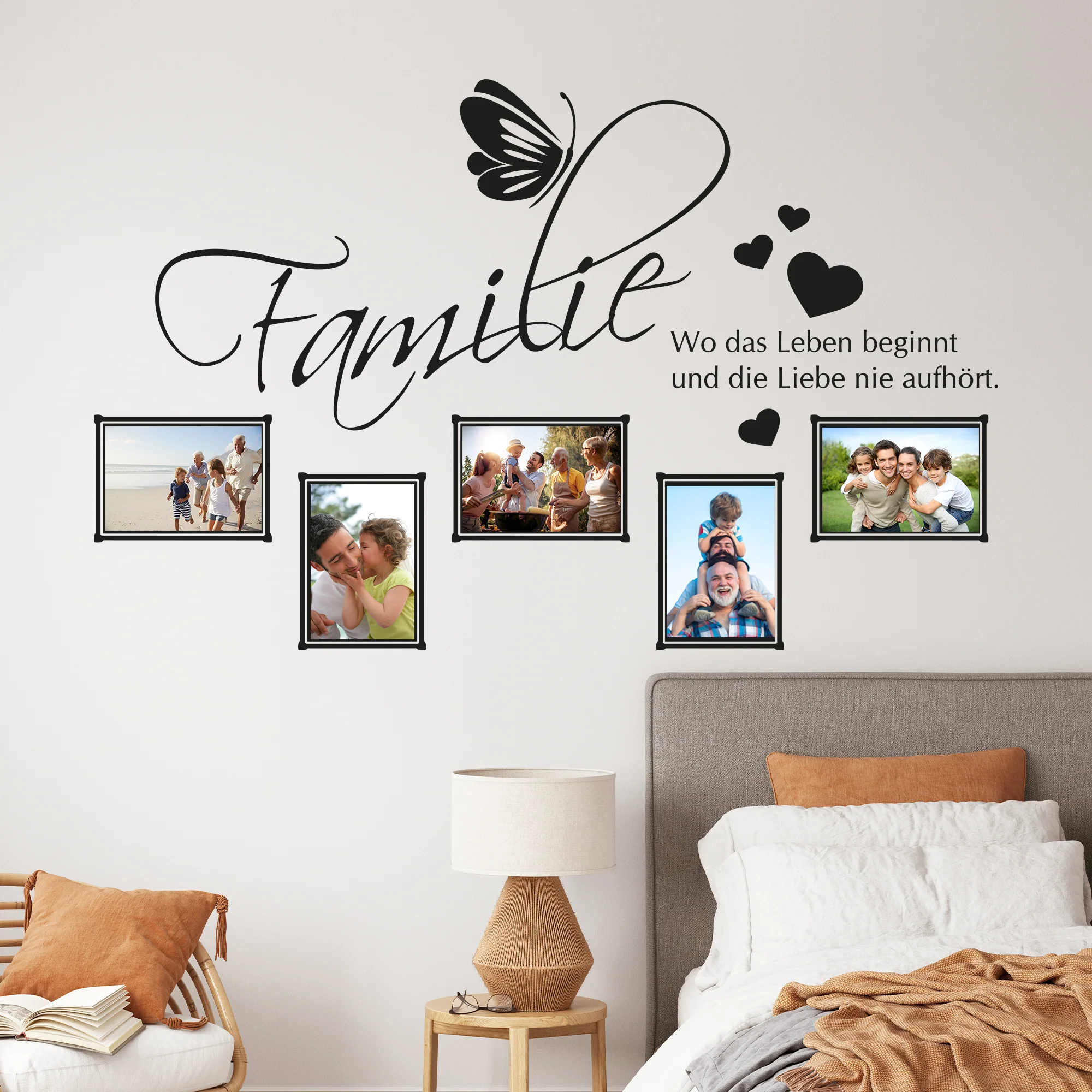 Wandtattoo „Familie – Wo das Leben beginnt und die Liebe nie aufhört“ - Image 3