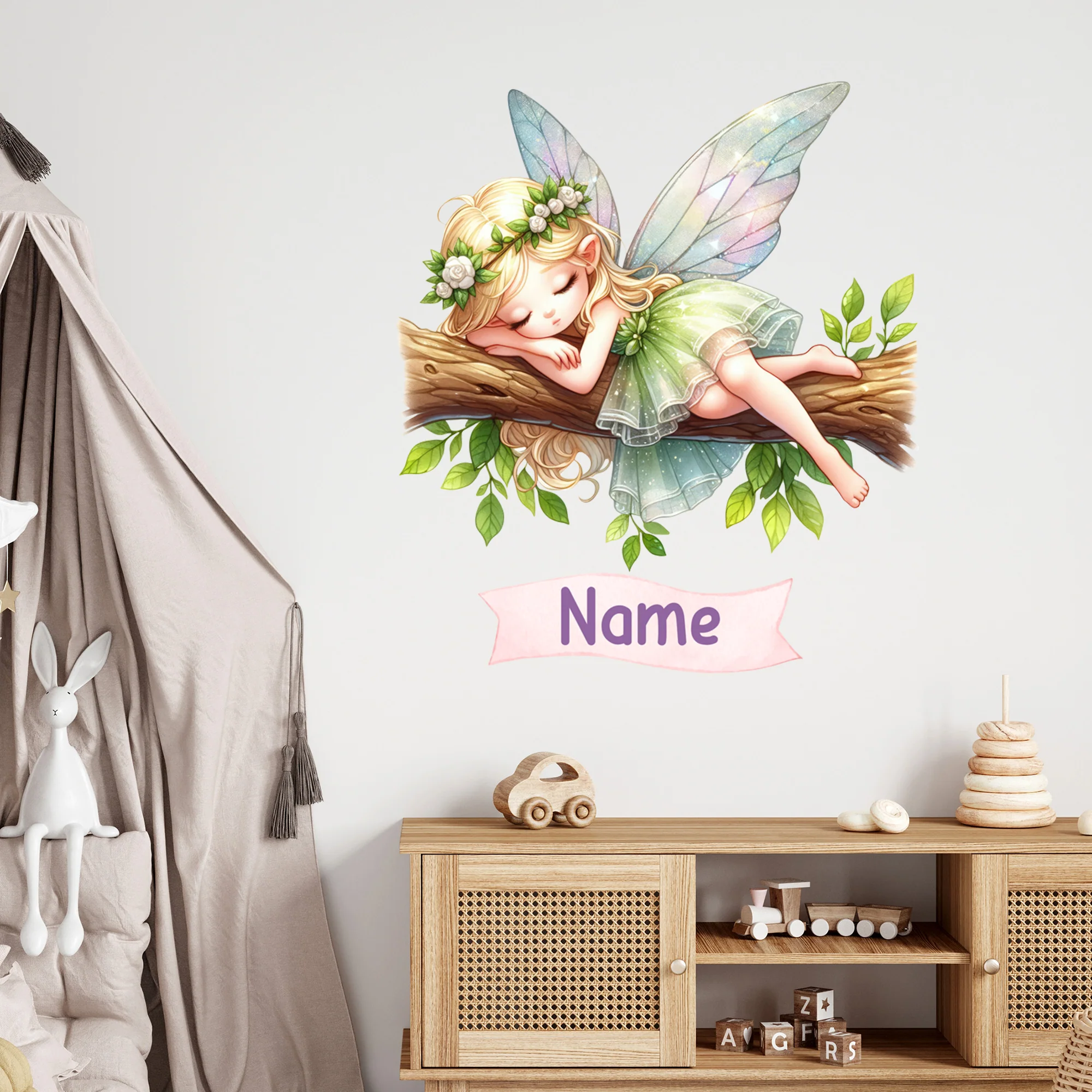 Wandtattoo Fee mit Name personalisiert - Image 3