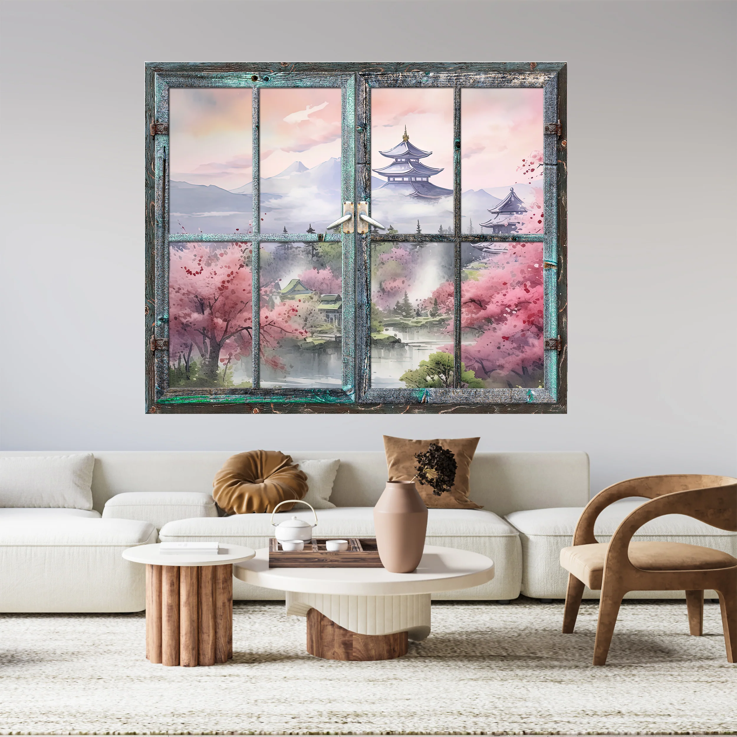 Wandtattoo Fensterblick - Ein Hauch von Fernost - Image 4