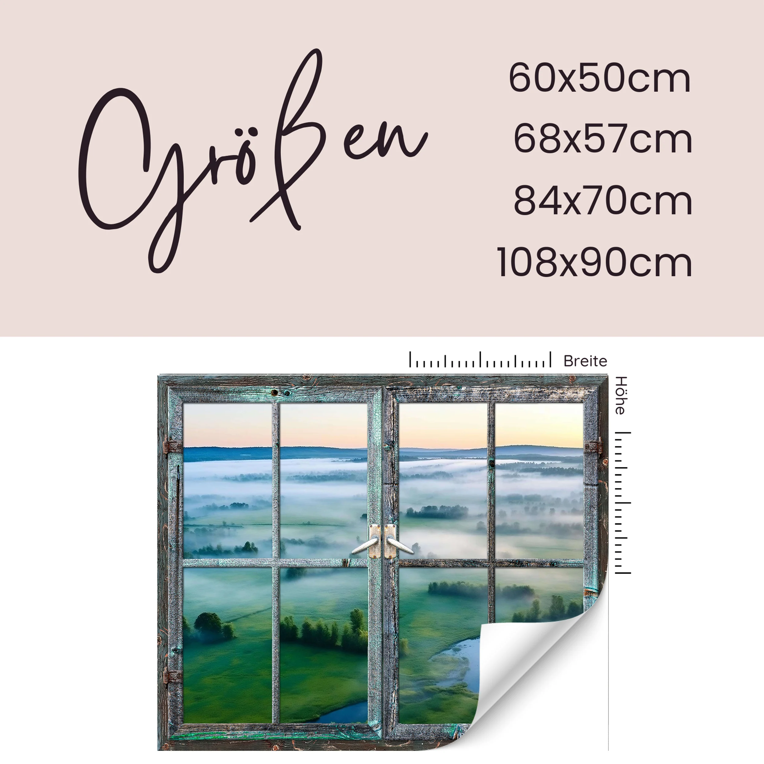 Wandtattoo Fensterblick - Ein Hauch von Freiheit - Image 3