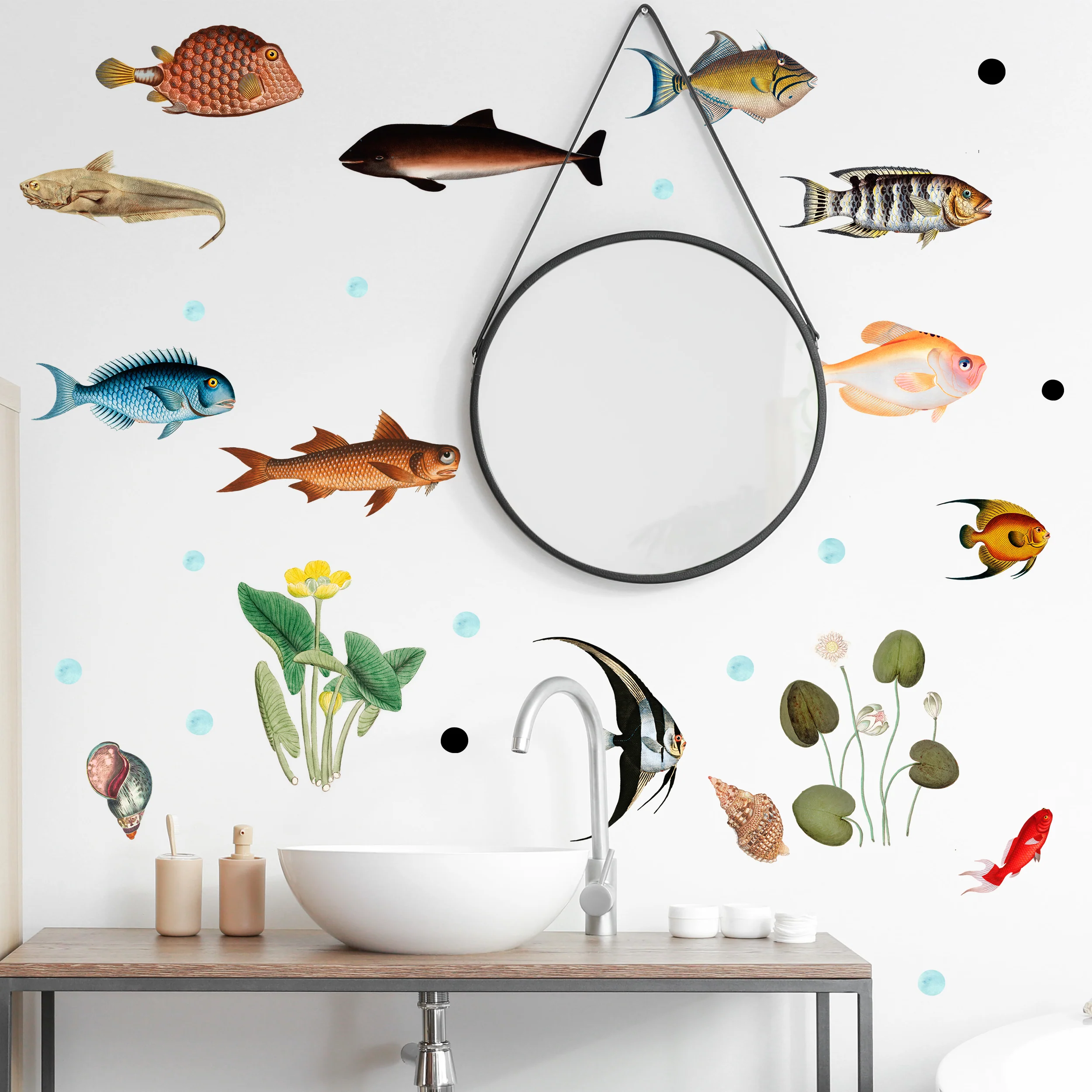 Wandtattoo Fische und Wasserpflanzen - Image 3