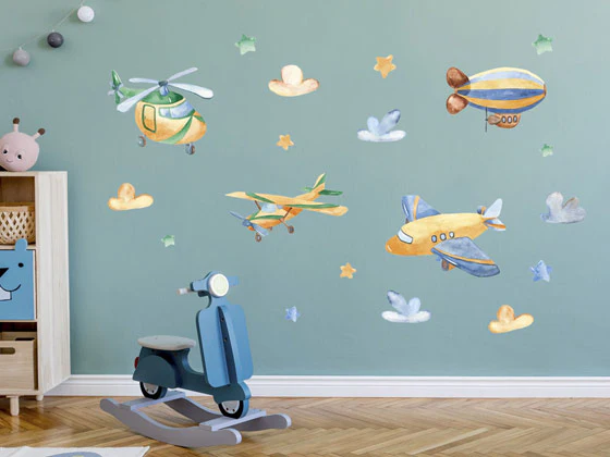 Wandtattoo Flugzeuge