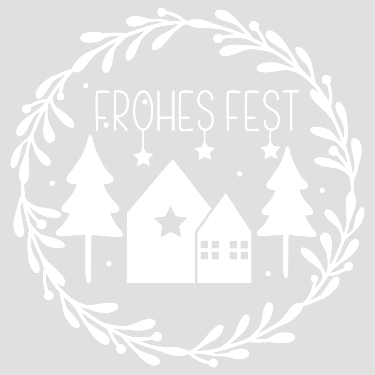 Wandtattoo Frohes Fest - Für ein festliches Zuhause - Image 2