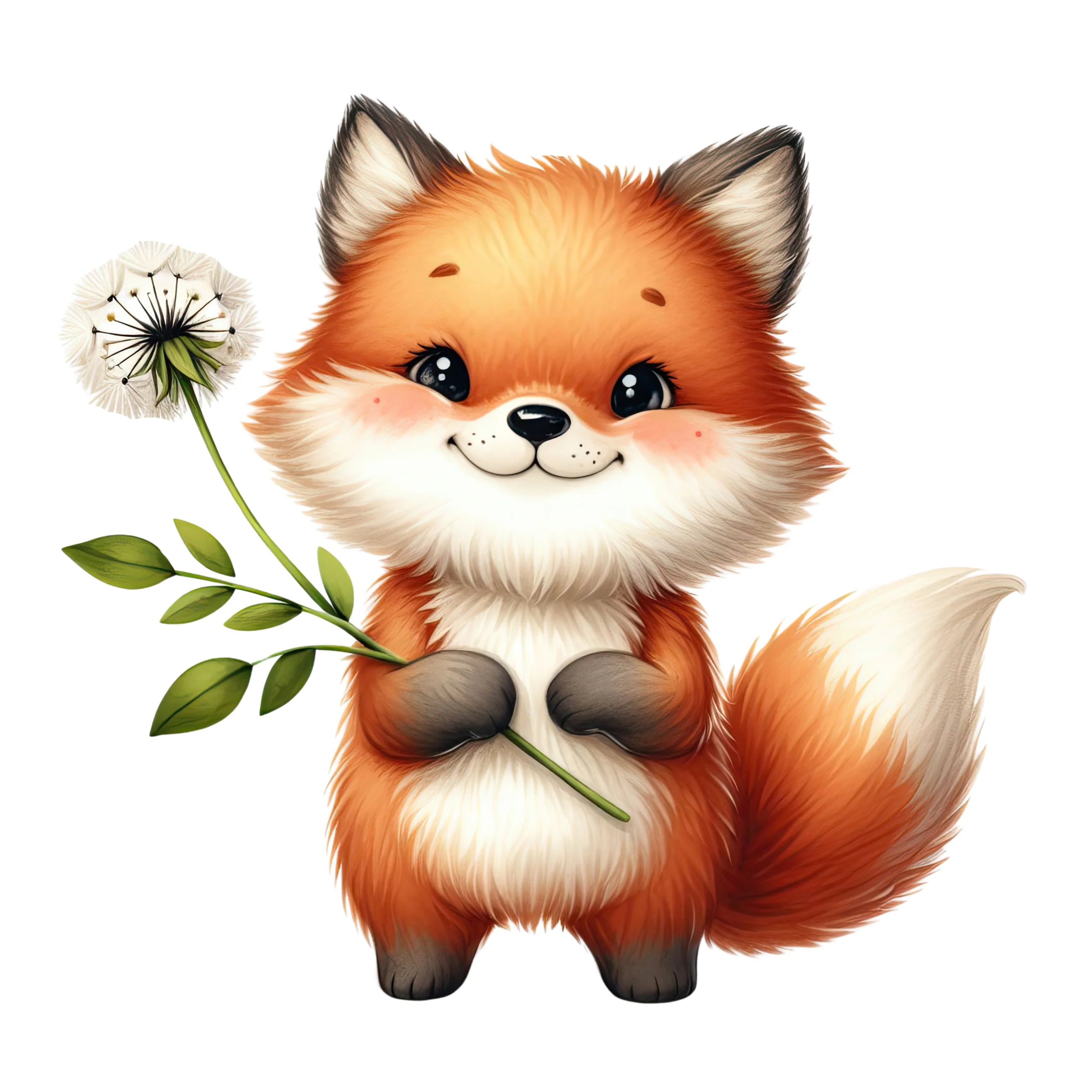 Wandtattoo Fuchs mit Blume - Image 2