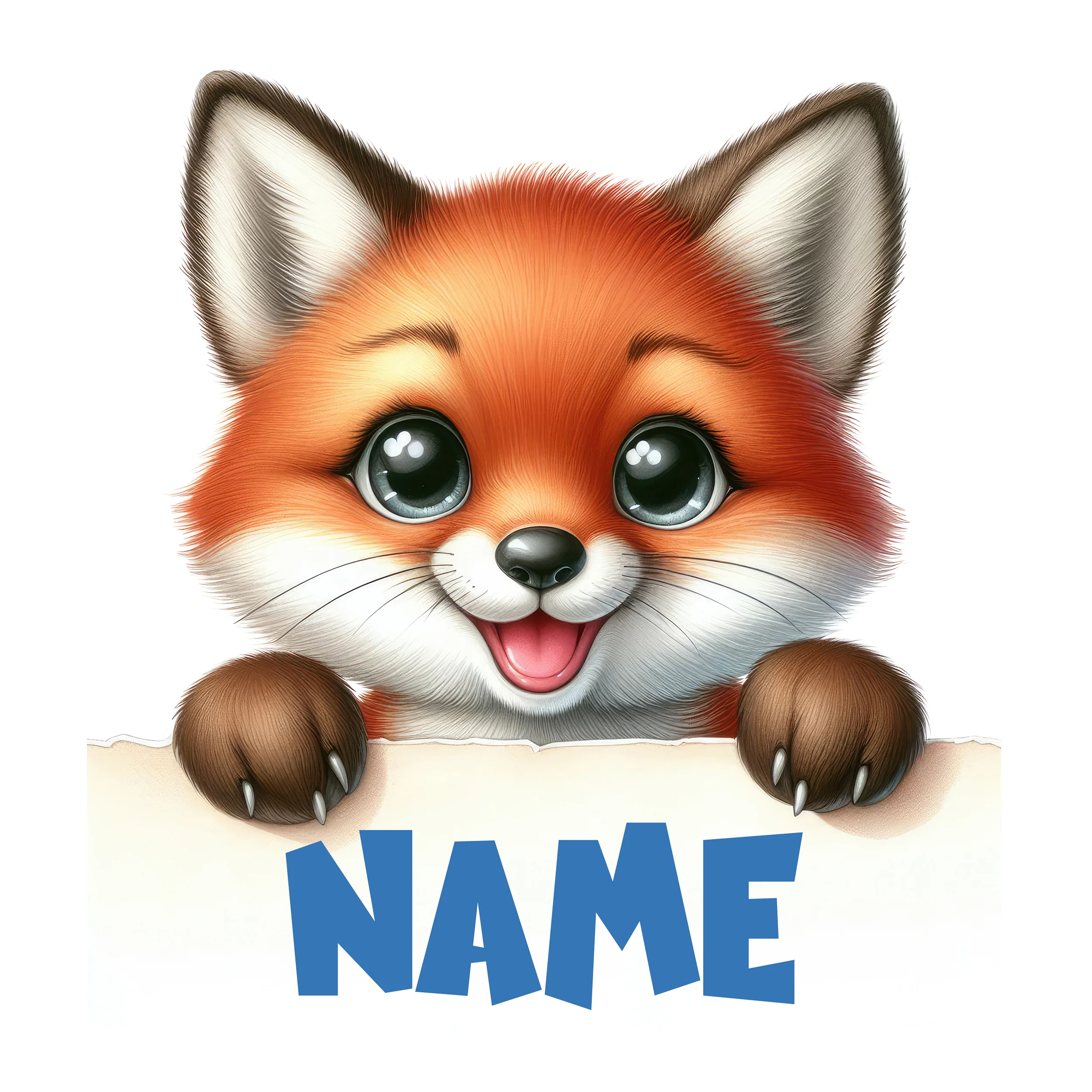 Wandtattoo Fuchs mit Namen - Image 2
