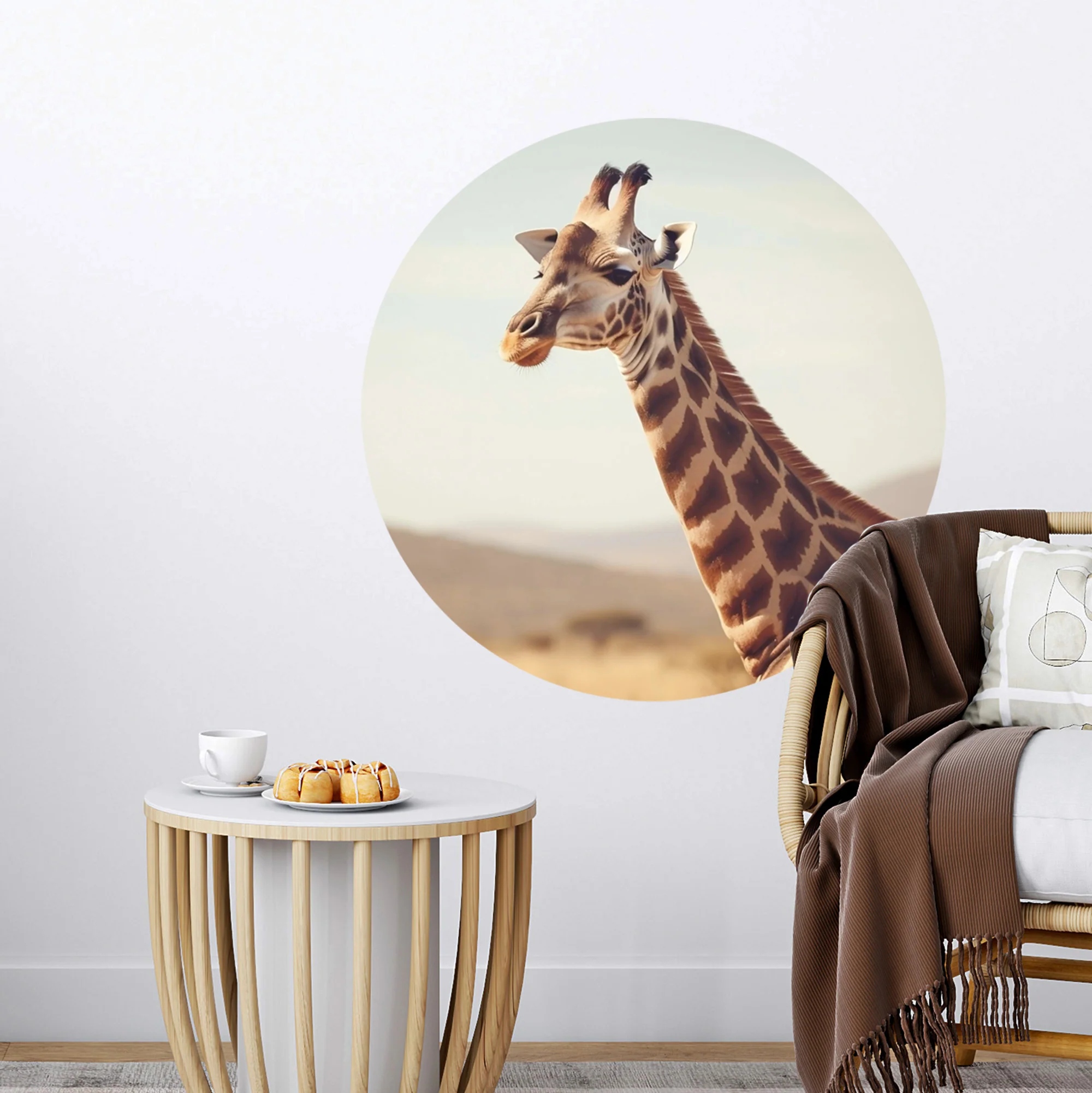 Wandtattoo Giraffe - Ein Blick voller Anmut - Image 3
