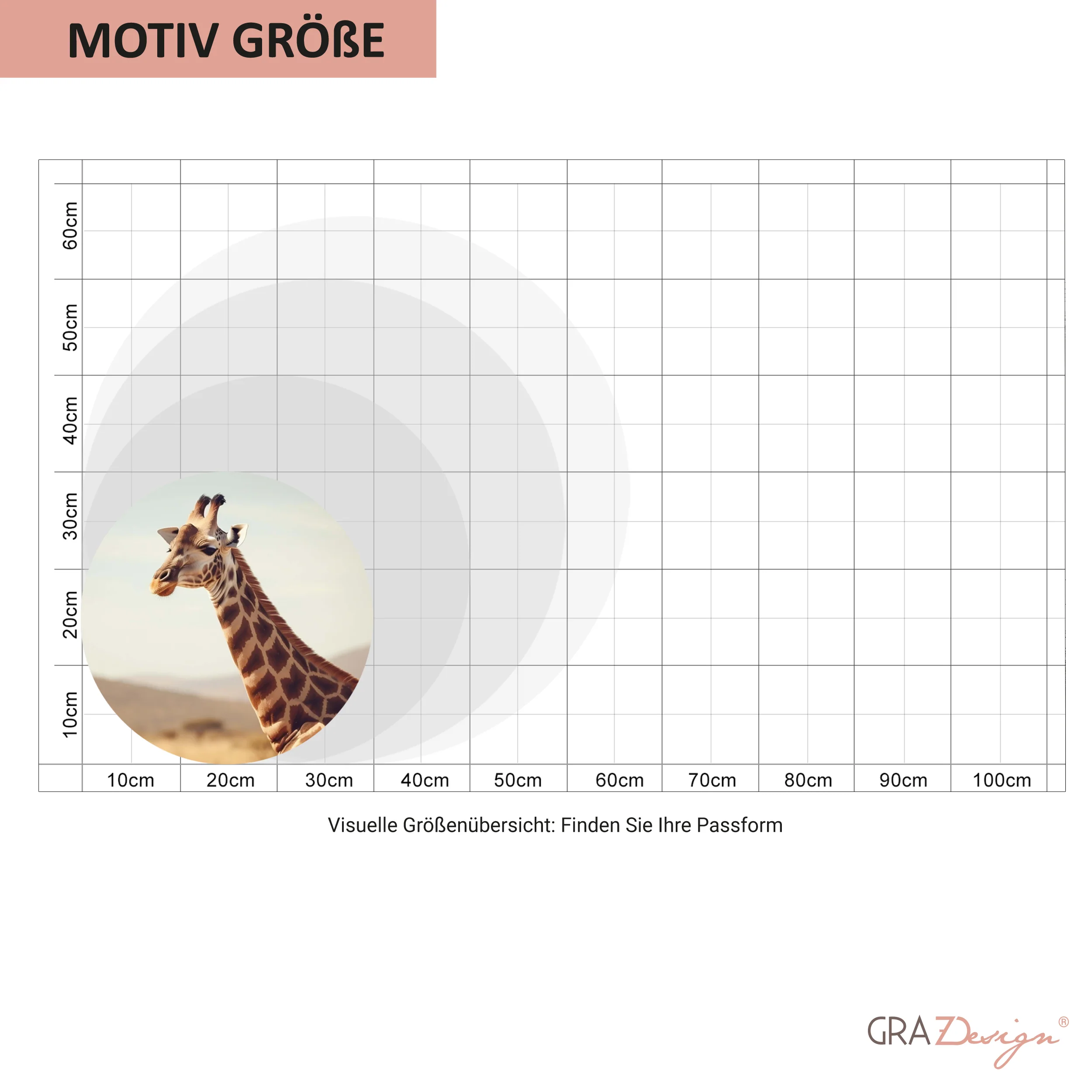 Wandtattoo Giraffe - Ein Blick voller Anmut - Image 4