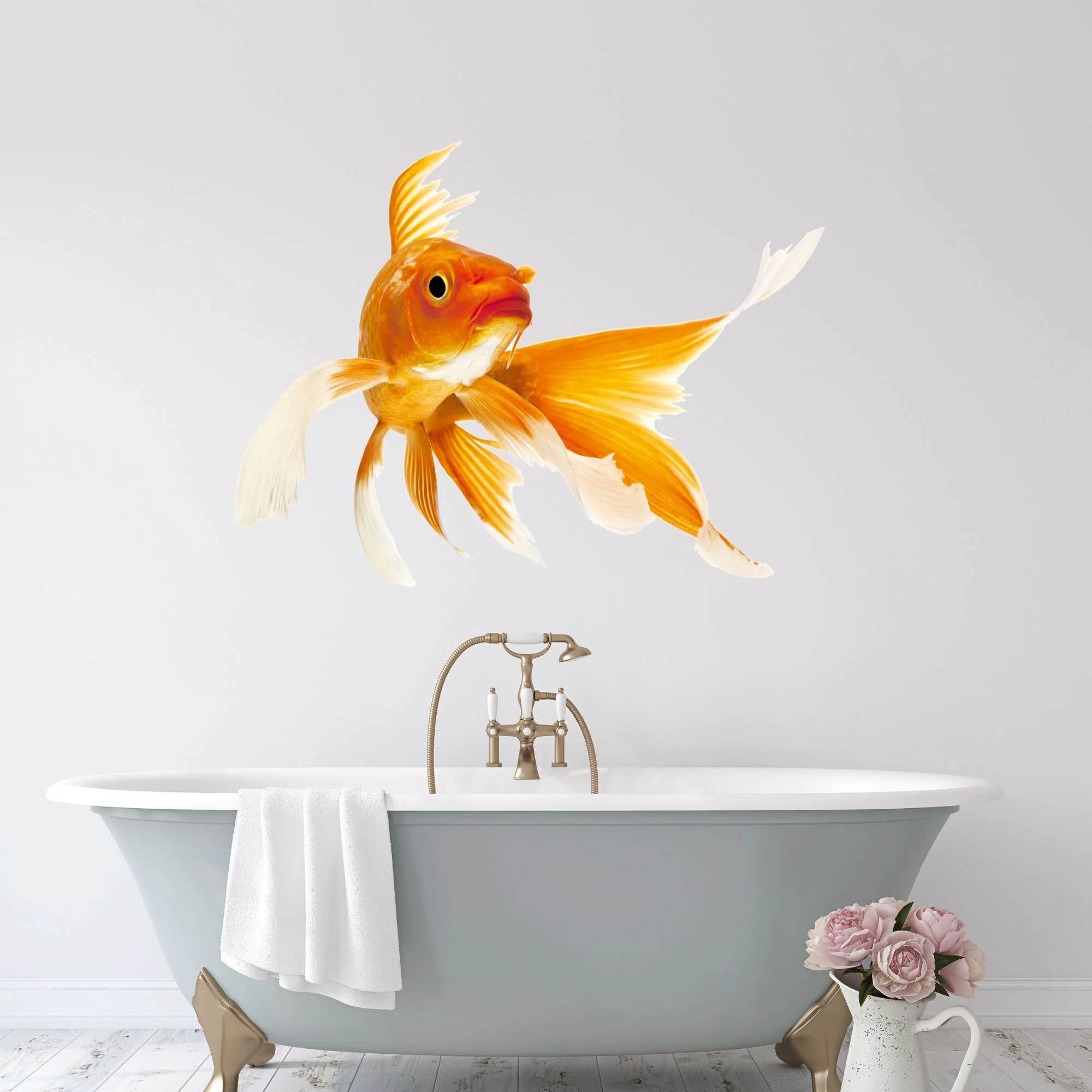 Wandtattoo Goldfisch