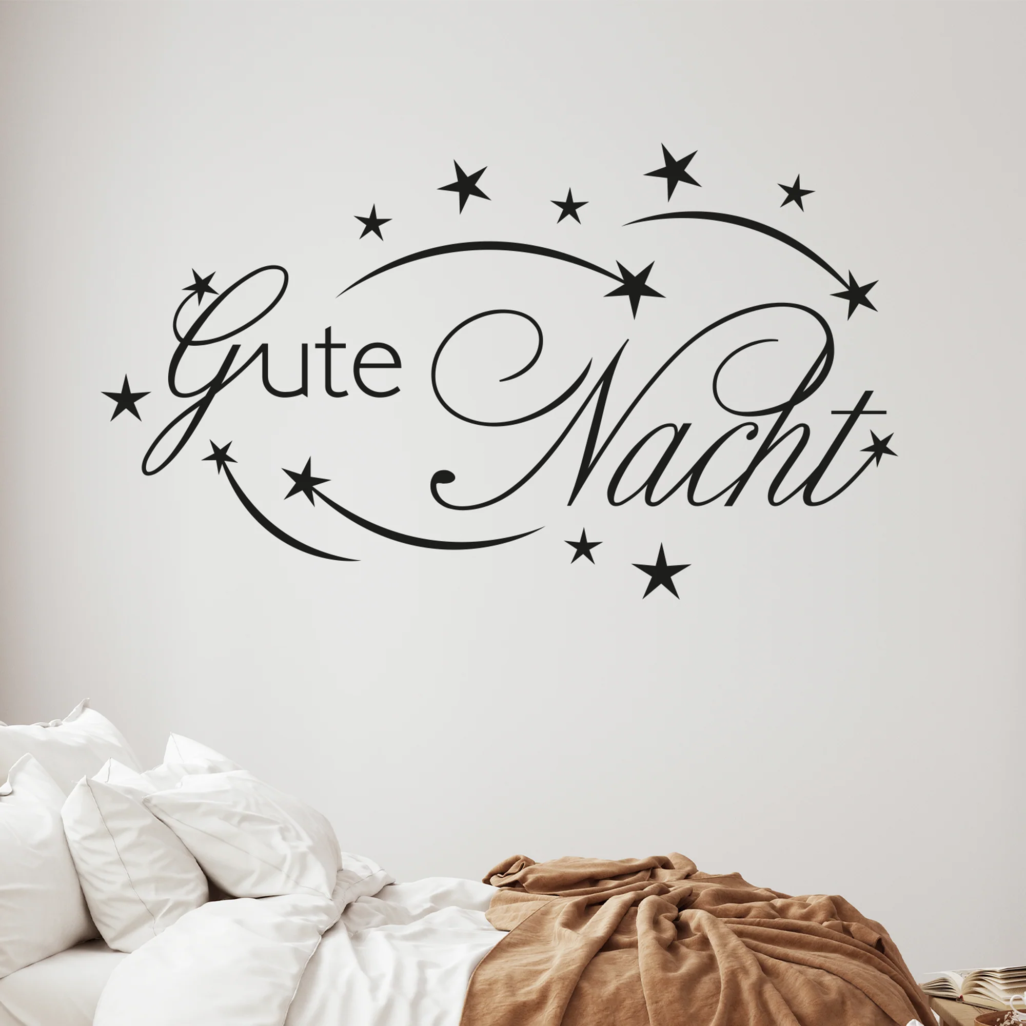Wandtattoo „Gute Nacht“ mit Sternen - Image 3