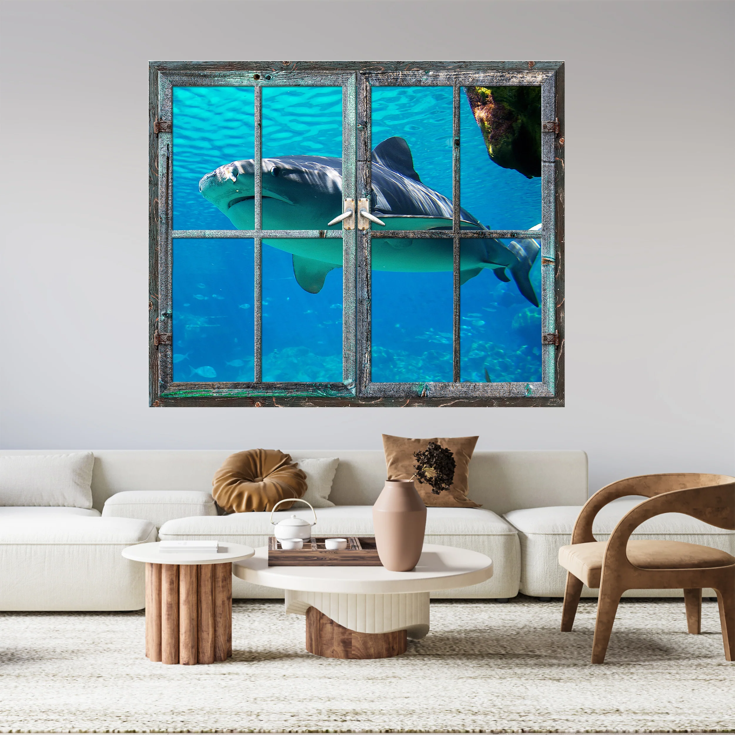 Wandtattoo Haifischblick - Ein Blick in die Unterwasserwelt - Image 4