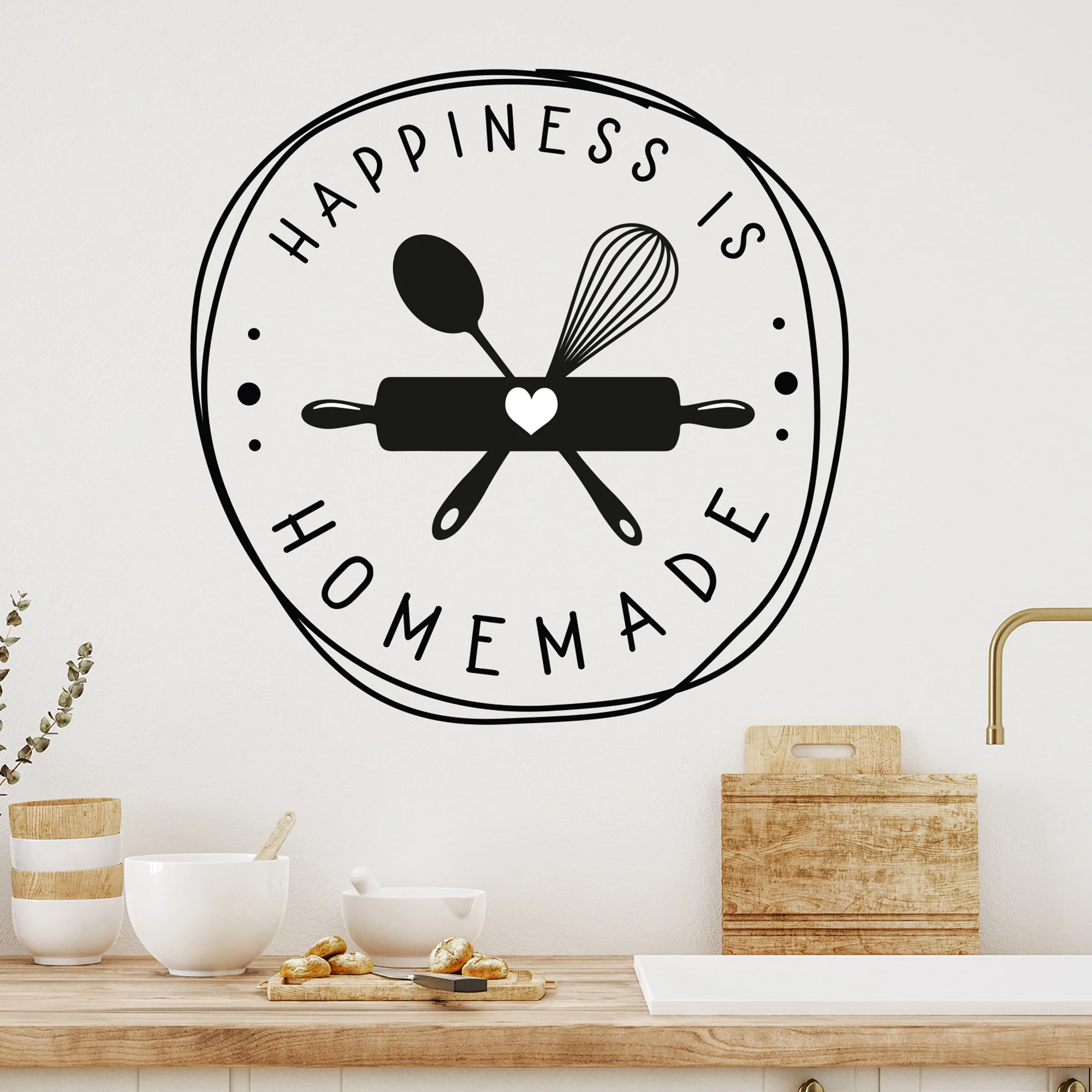 Wandtattoo Happiness Is Homemade - Image 3