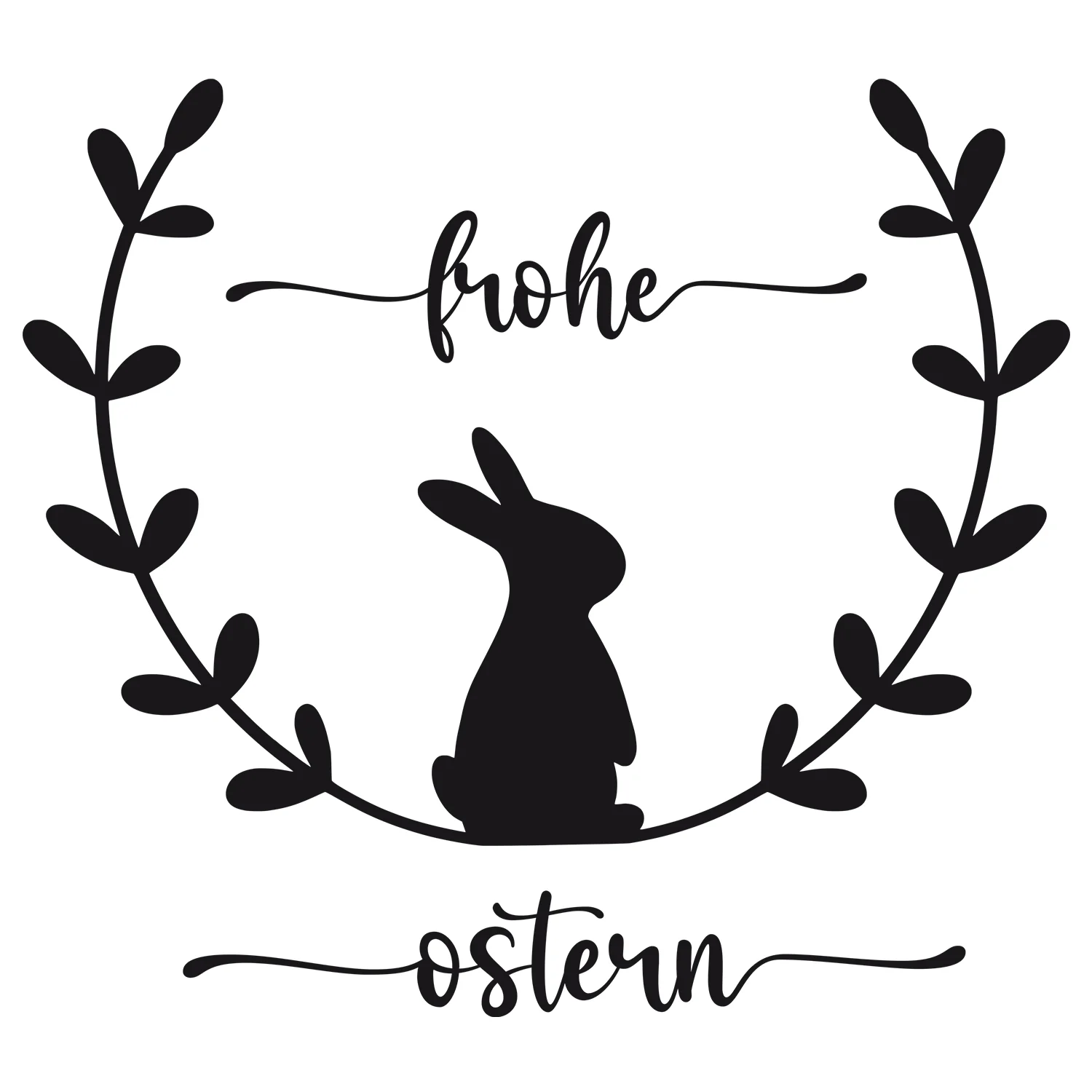 Wandtattoo Hase - Fröhliche Ostern für dein Zuhause - Image 2
