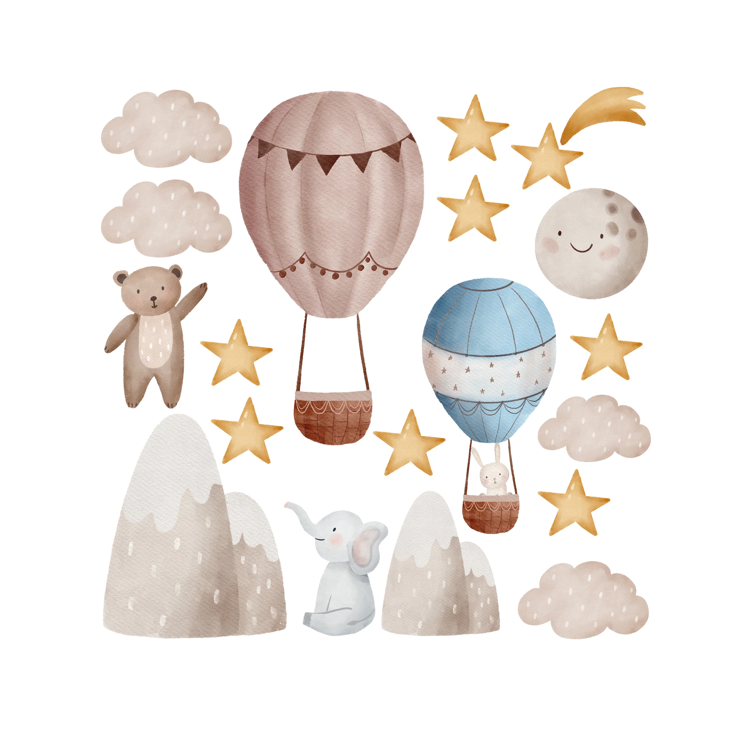 Wandtattoo Kinderzimmer mit Luftballons - Image 2