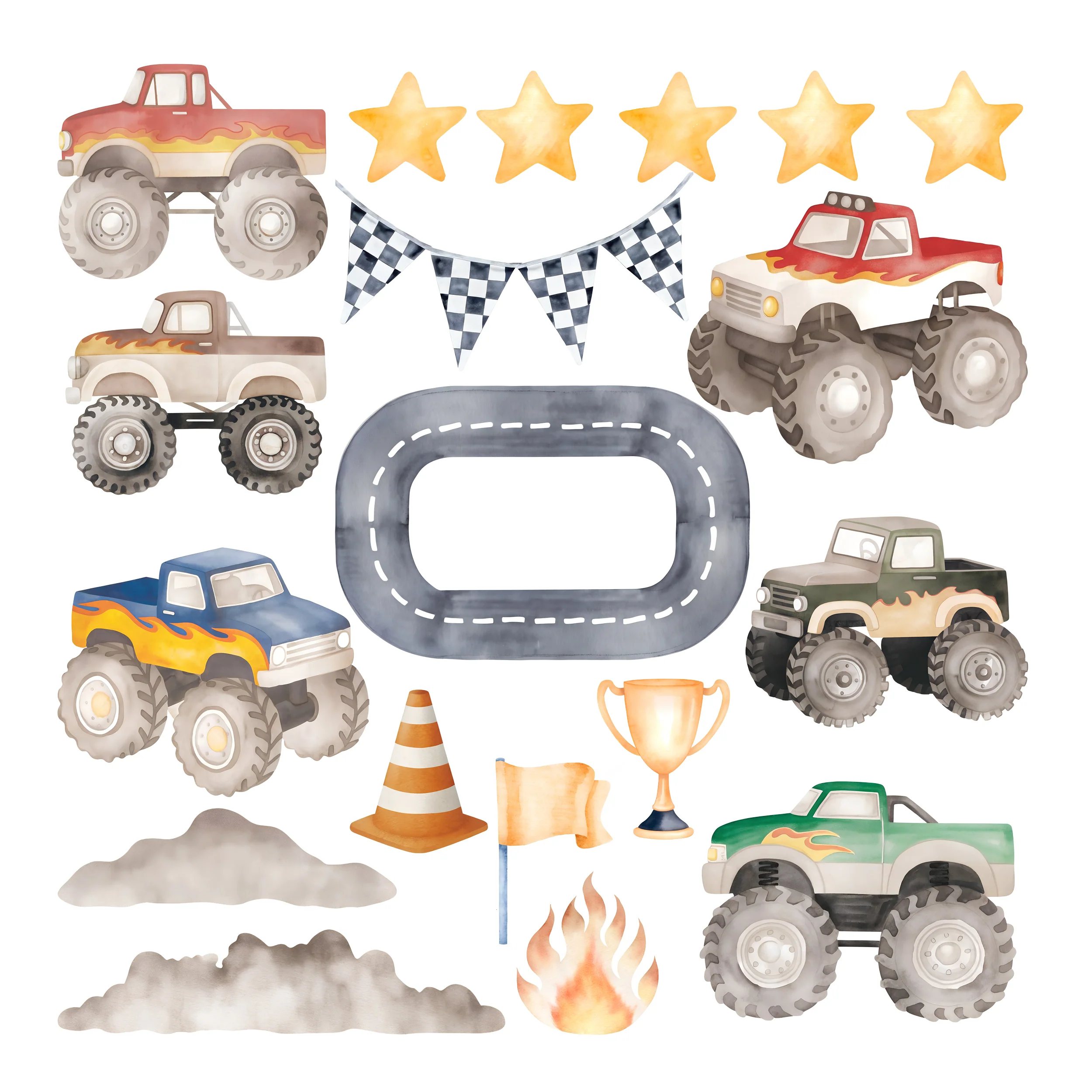 Wandtattoo Monstertrucks Set - Image 2