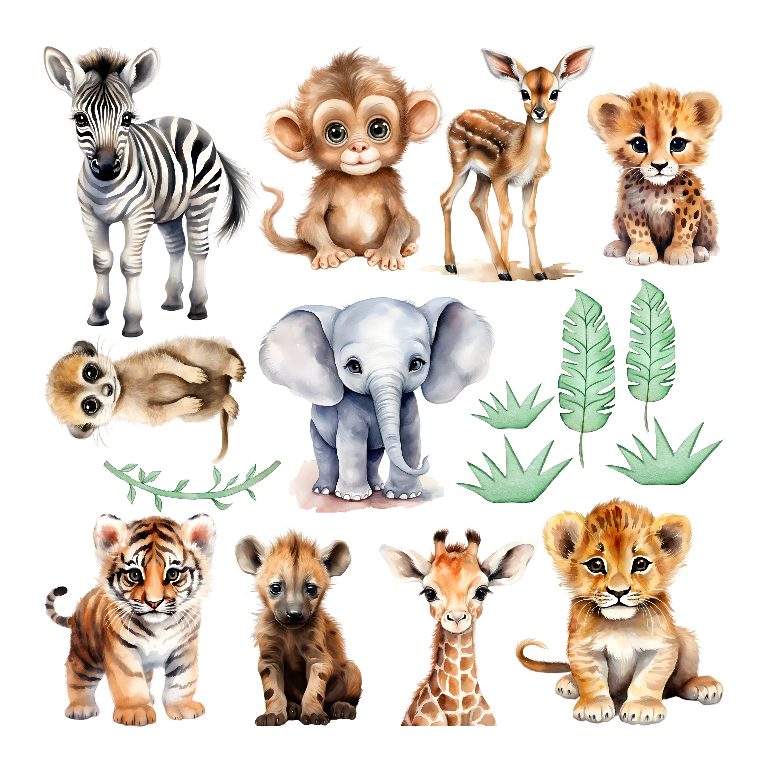 Wandtattoo Kinderzimmer mit süßen Tiermotiven - Image 2