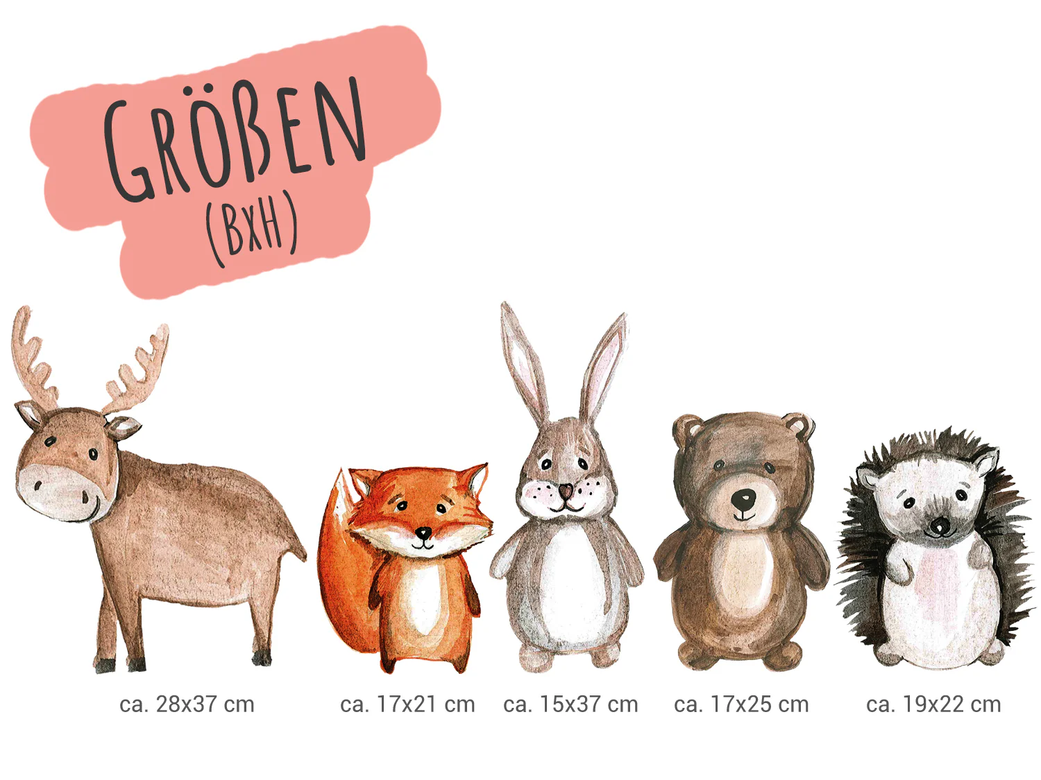 Wandtattoo Kinderzimmer mit süßen Waldtieren - Image 3