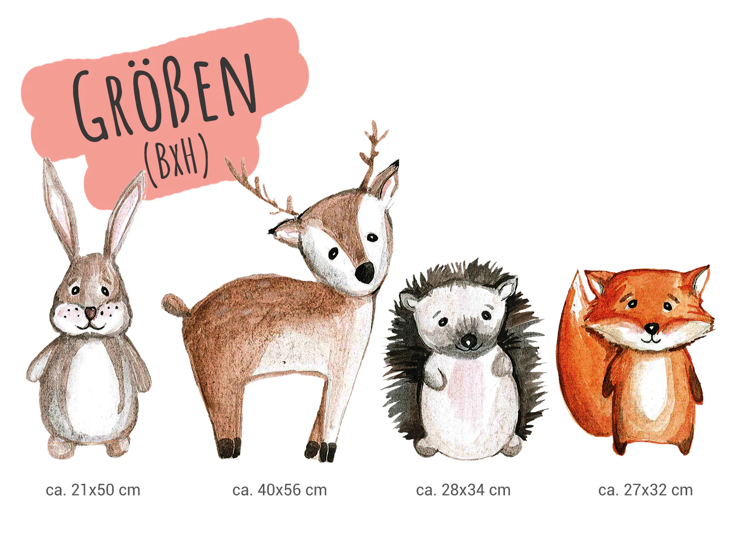Wandtattoo Kinderzimmer mit Waldtieren - Image 3