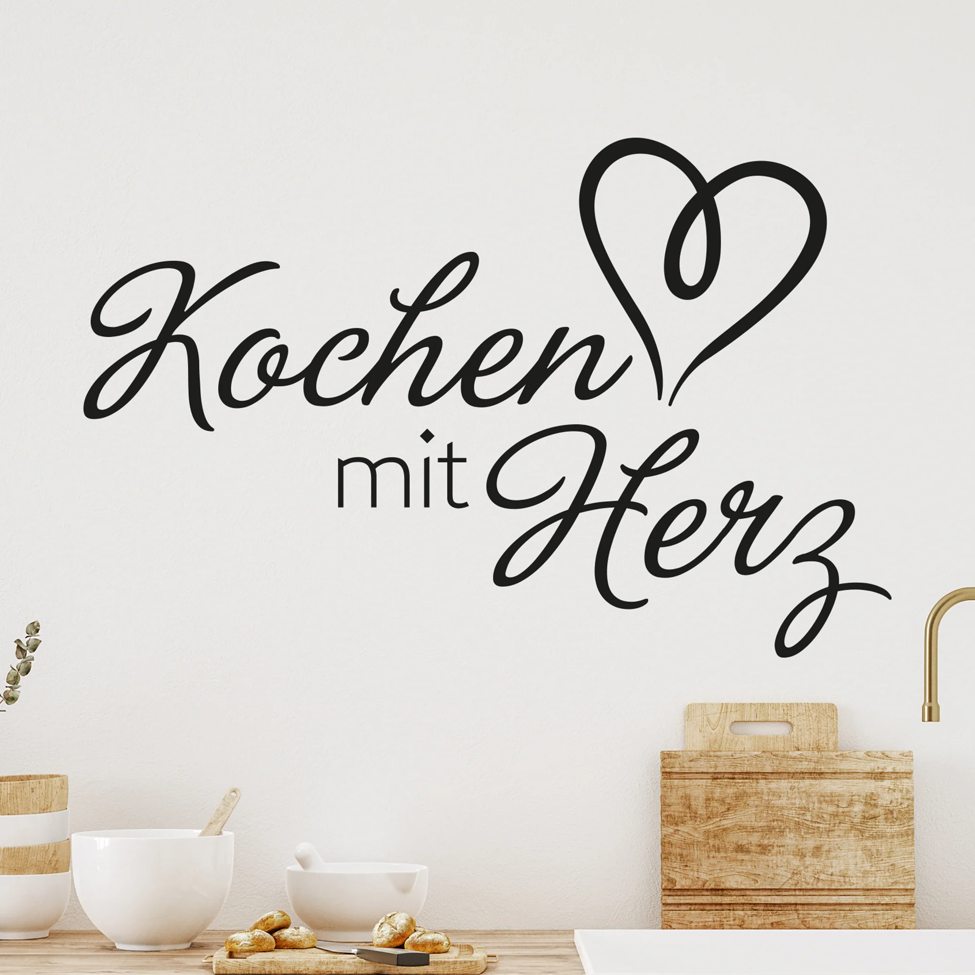 Wandtattoo Kochen mit Herz - Image 3