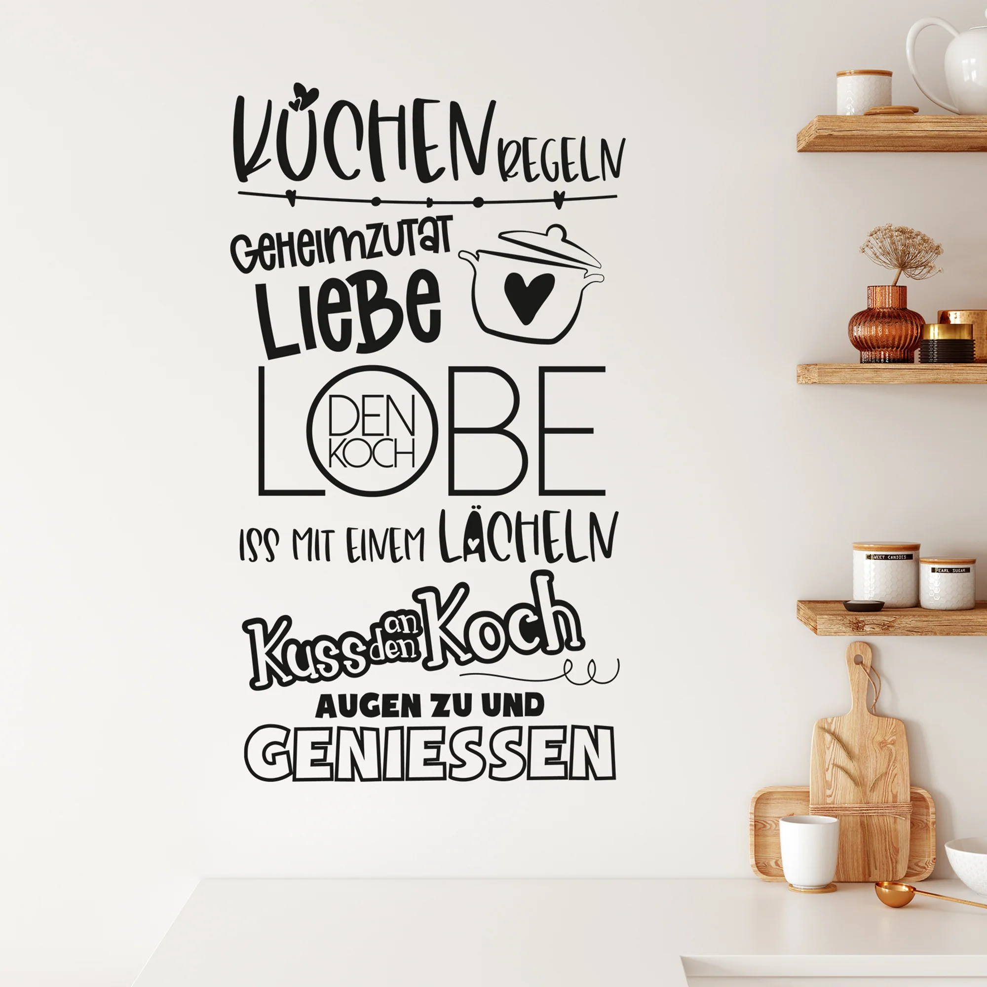 Wandtattoo Küchenregeln - Image 4