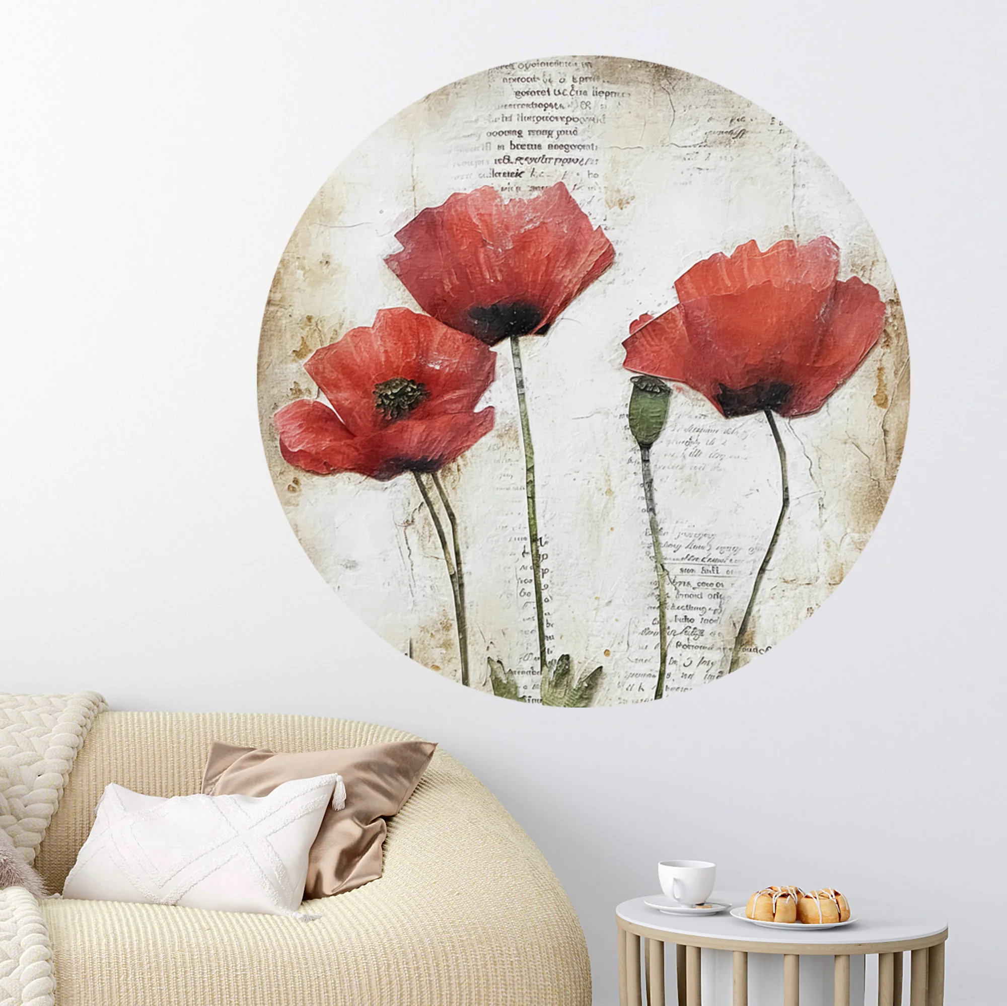 Wandtattoo Mohnblumen - Image 3