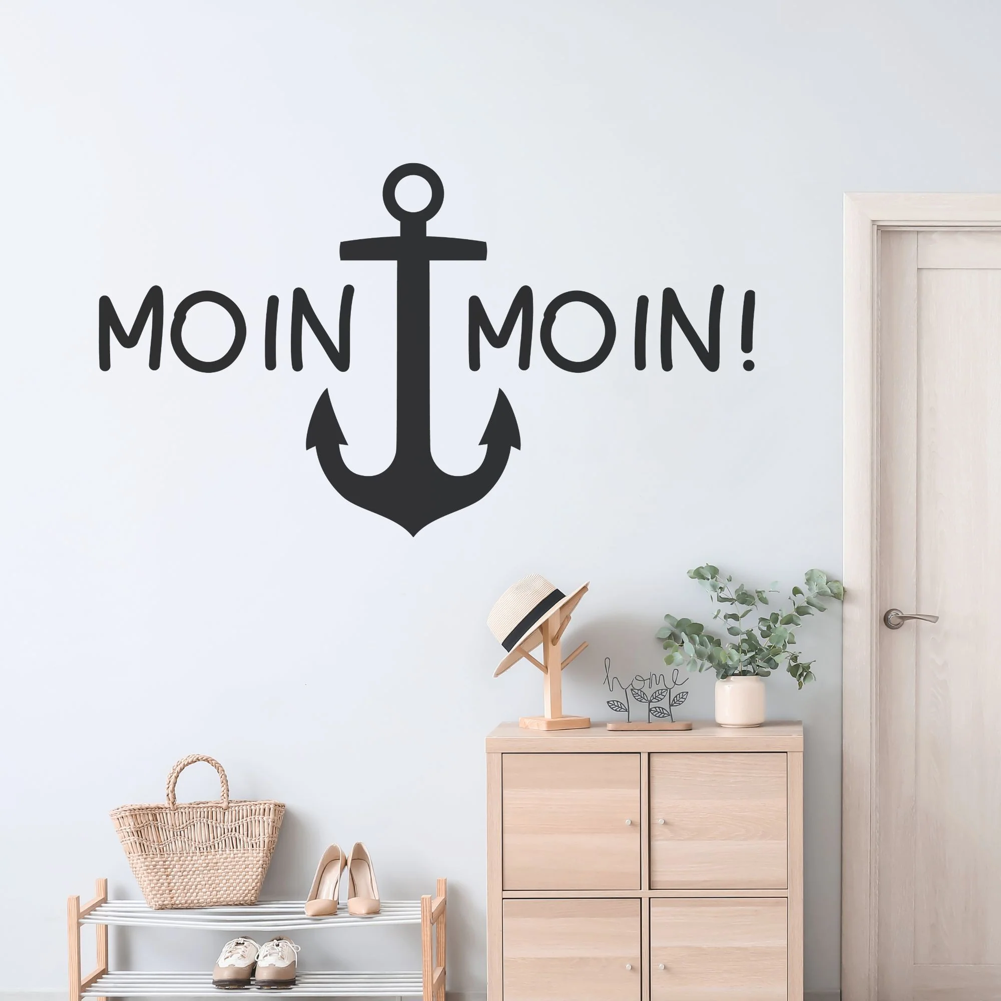 Wandtattoo „Moin Moin“ mit Anker - Image 4